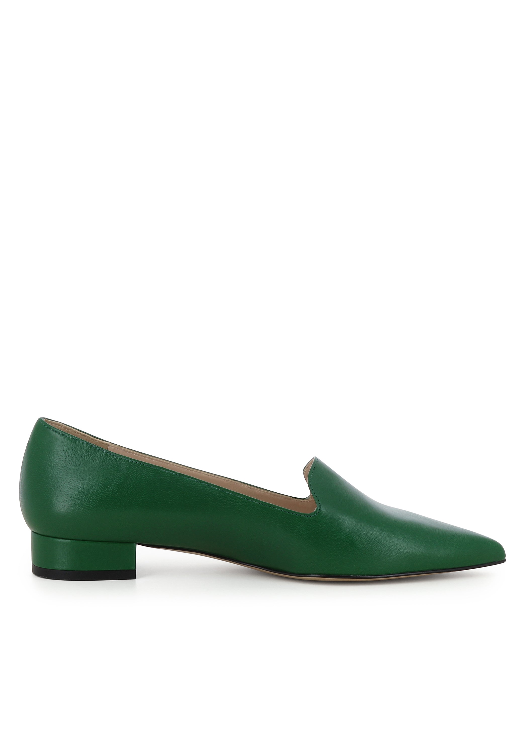 FRANCA Damen Slipper  -  Glattleder grün