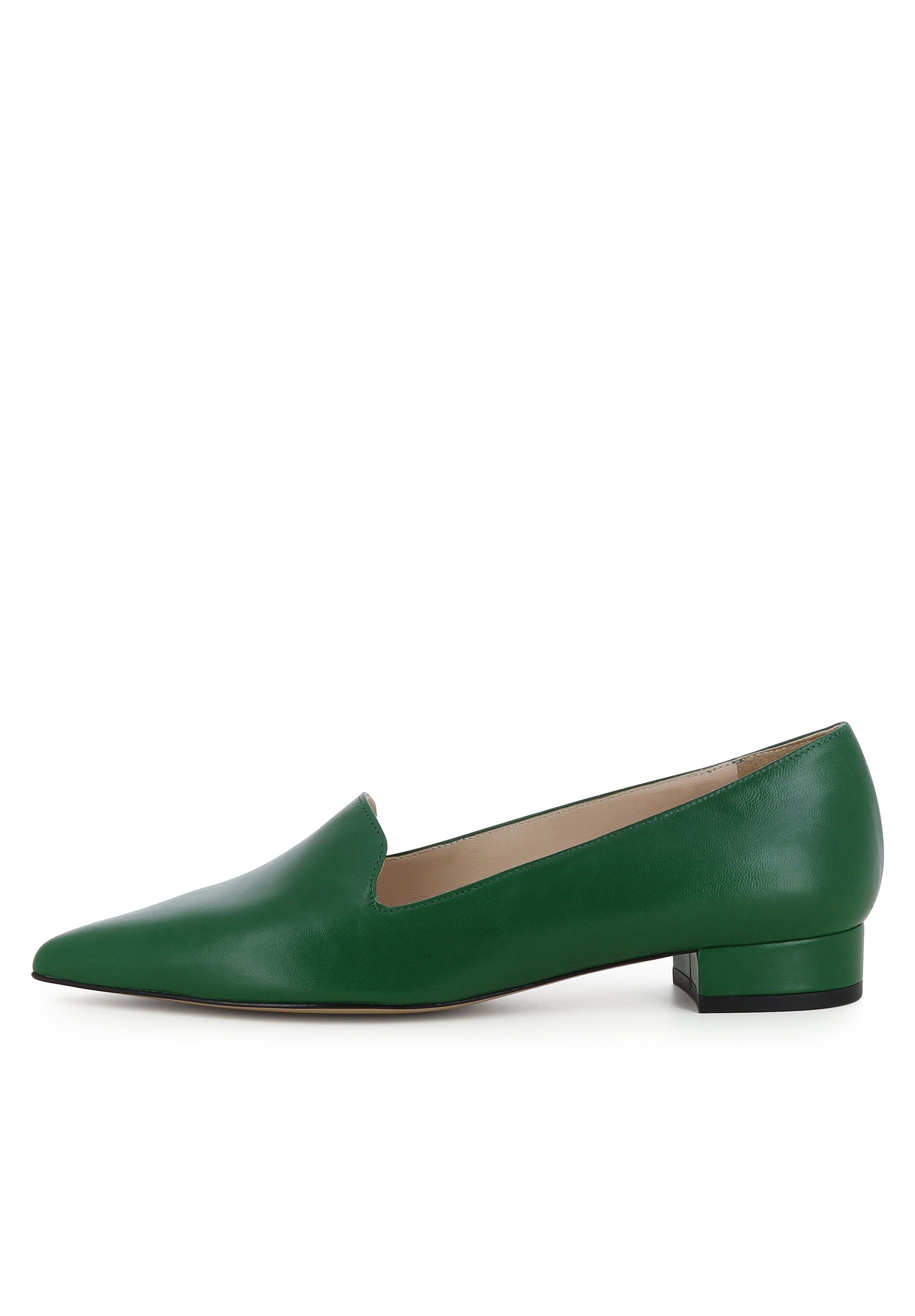 FRANCA Damen Slipper  -  Glattleder grün
