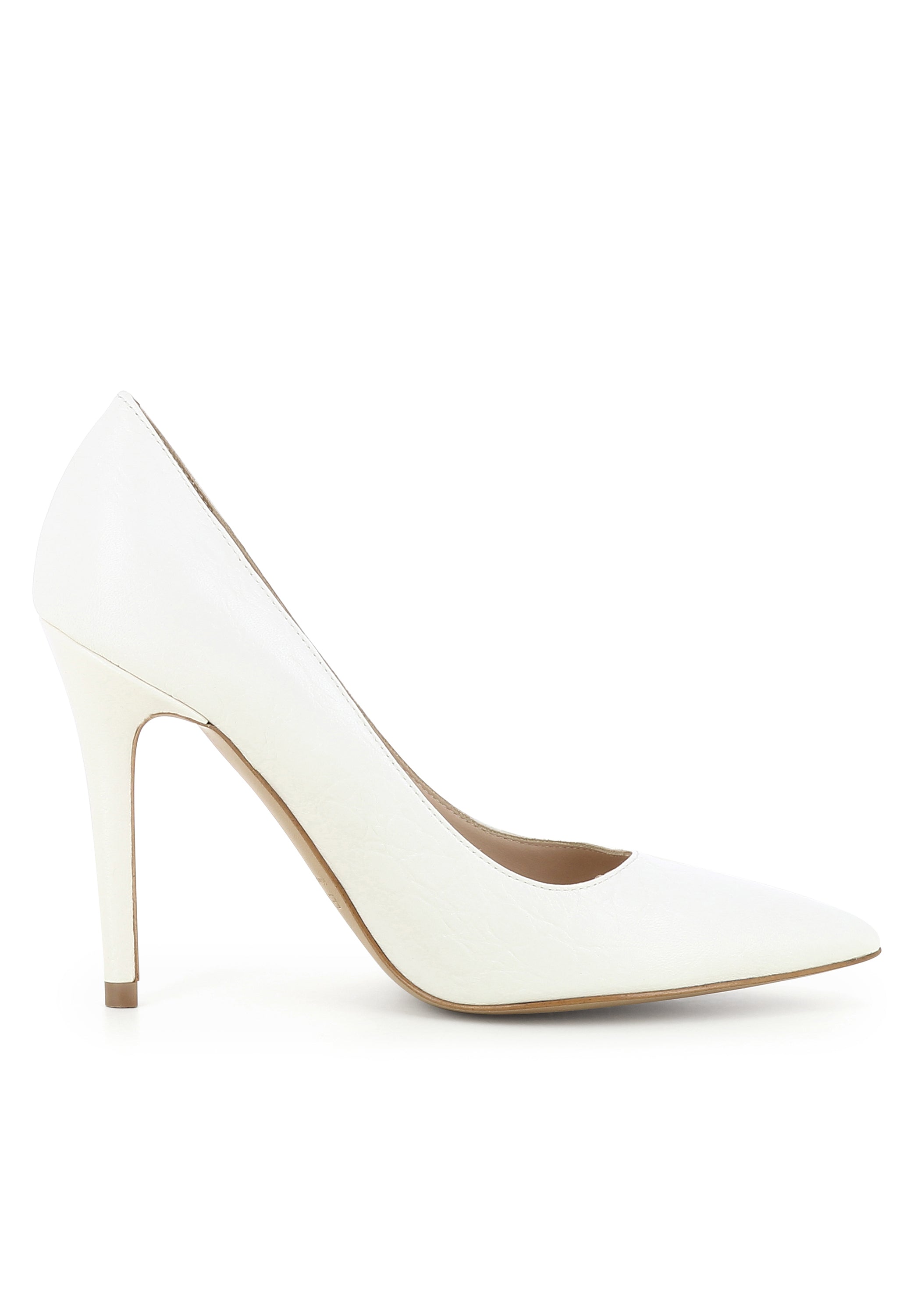 ALINA Damen Pumps  -  Glattleder weiß