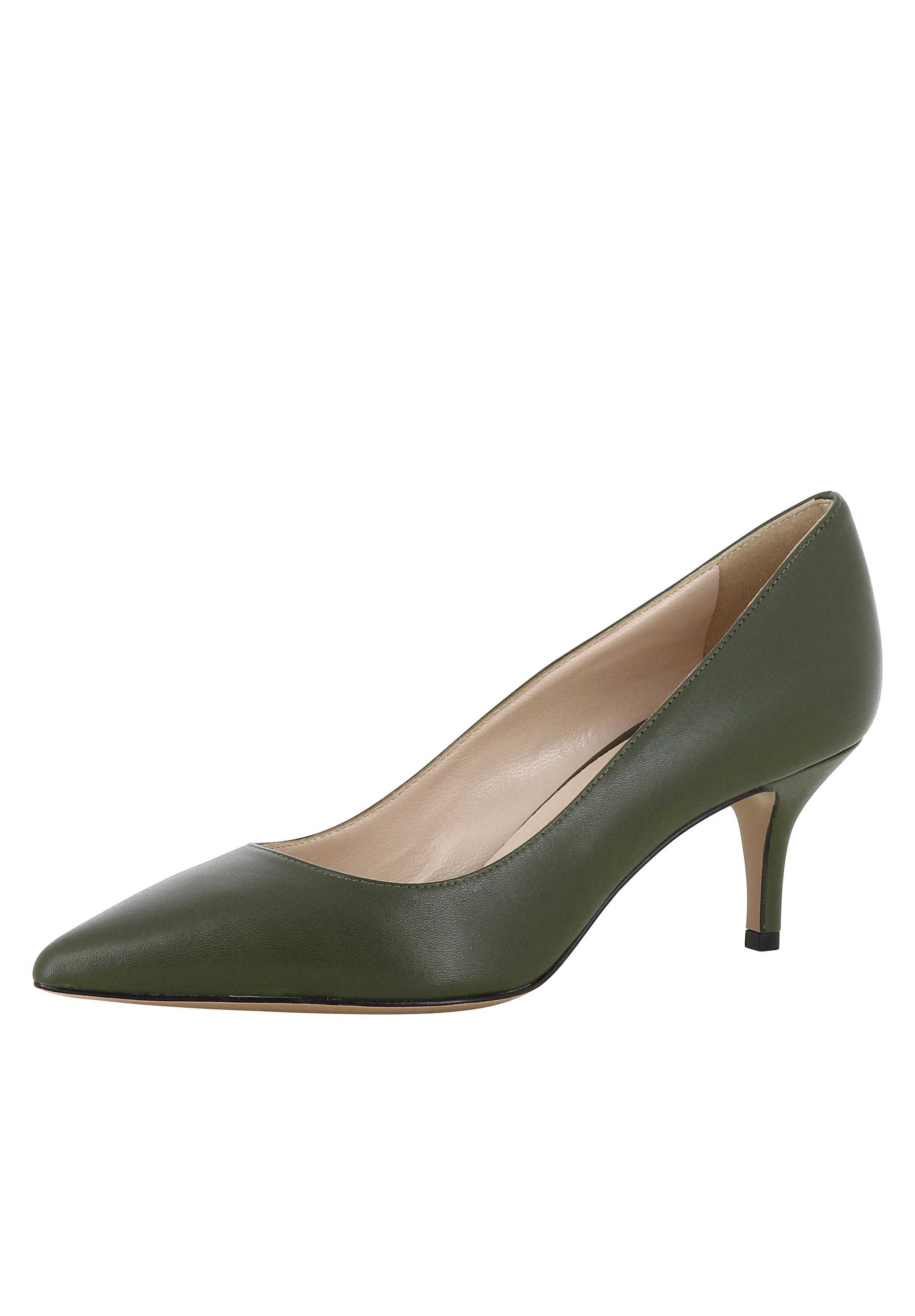 GIULIA Damen Pumps  -  Glattleder grün