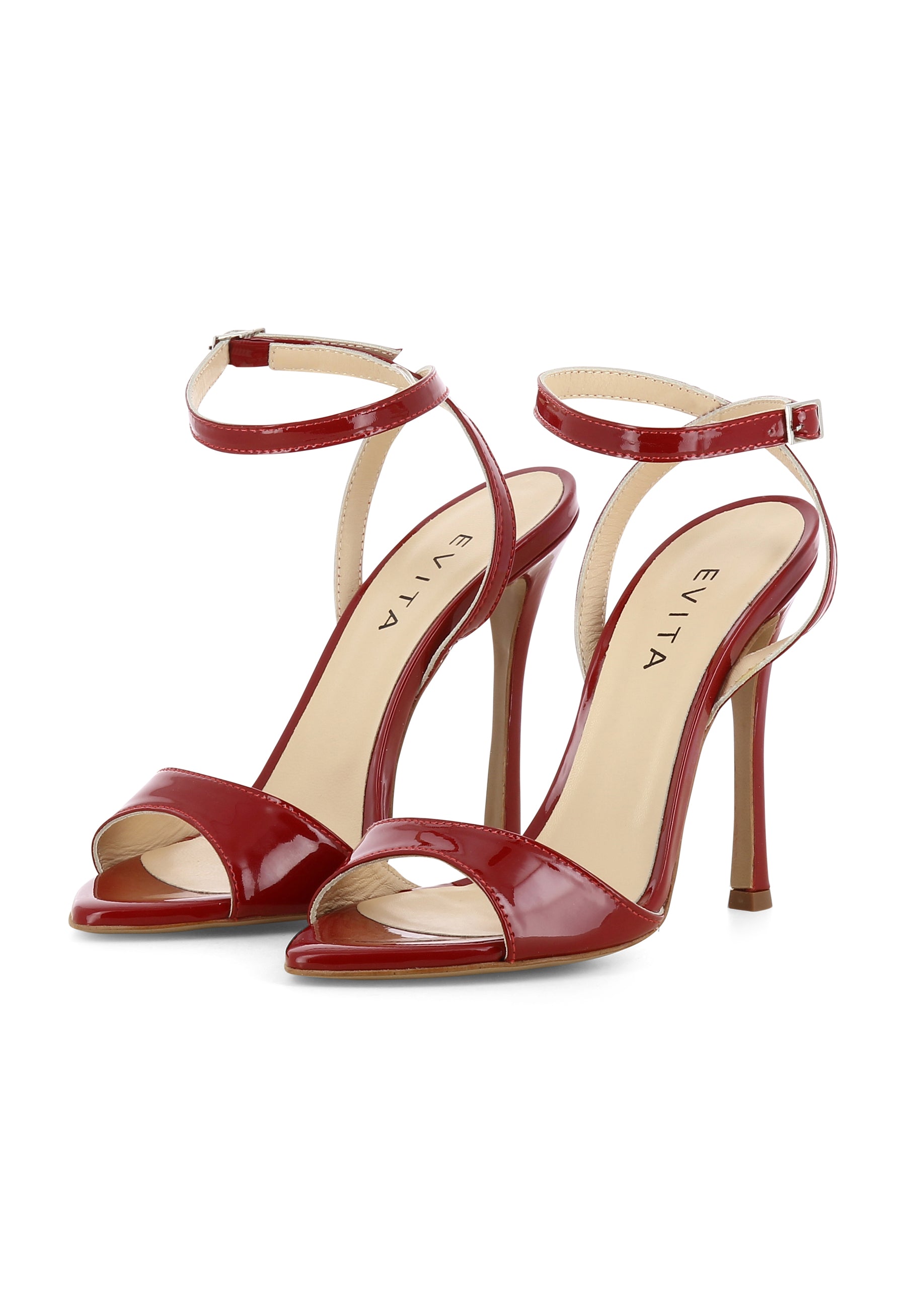 MONICA Damen Sandalette - Lackleder Rot