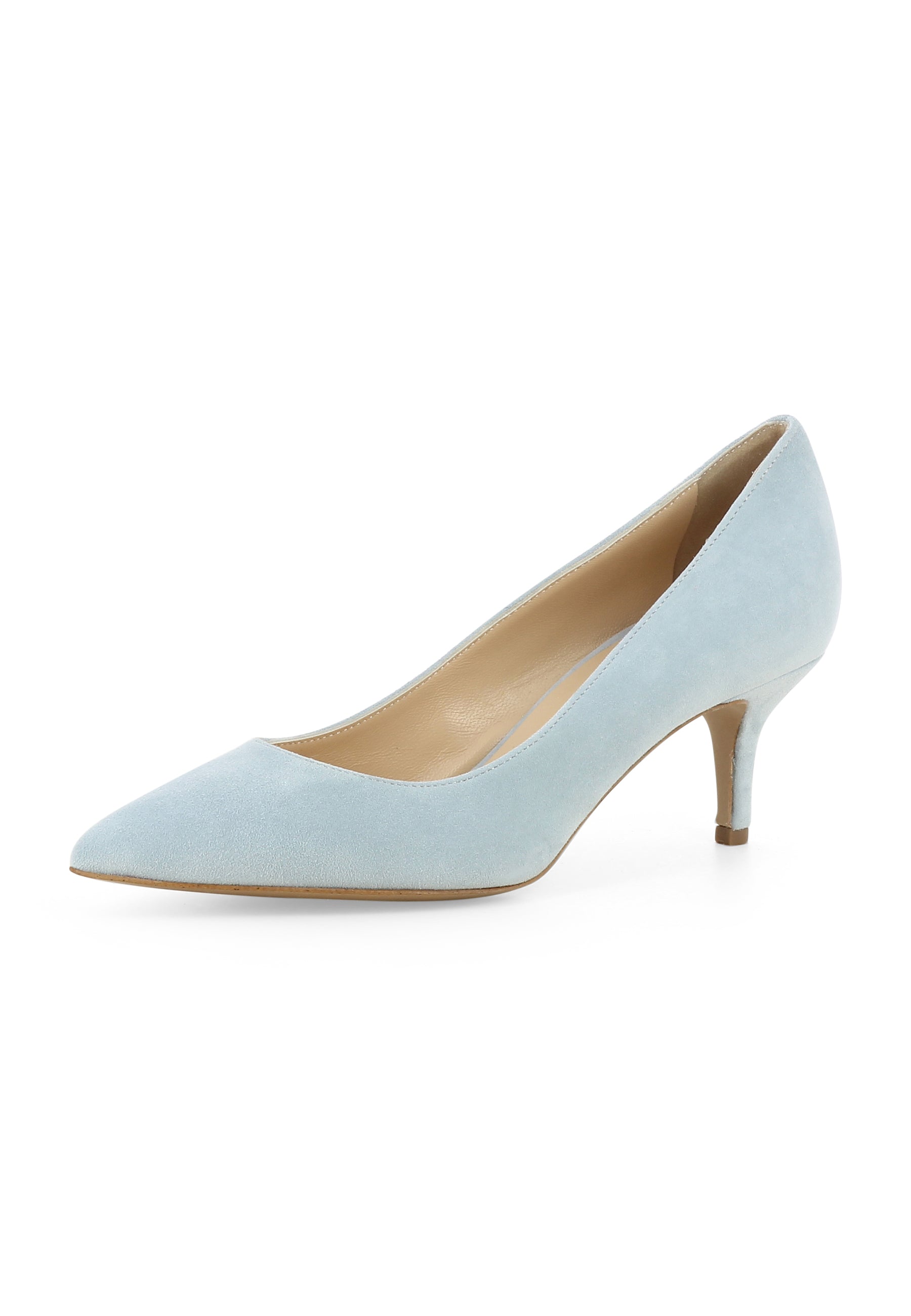GIULIA Damen Pumps - Wildleder Hellblau