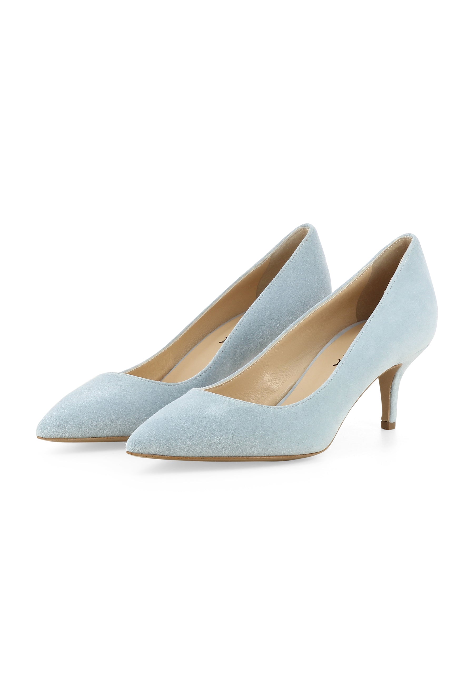 GIULIA Damen Pumps - Wildleder Hellblau