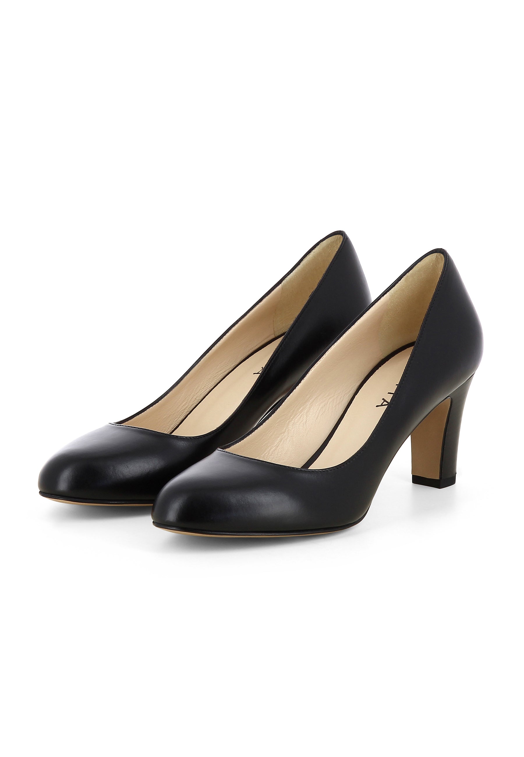 BIANCA Damen Pumps  -  Glattleder Schwarz