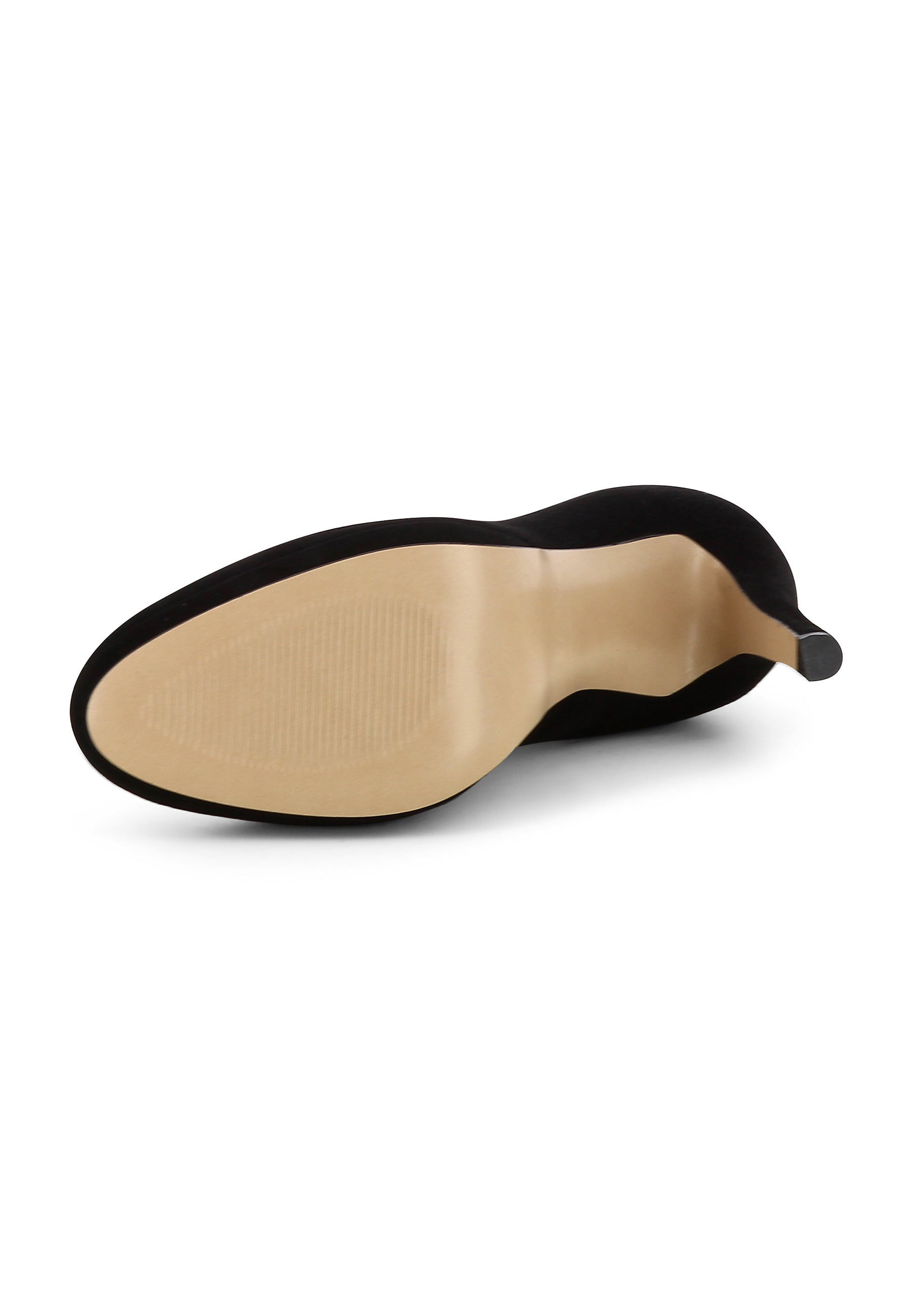 CRISTINA Damen Pumps  -  Rauleder Schwarz