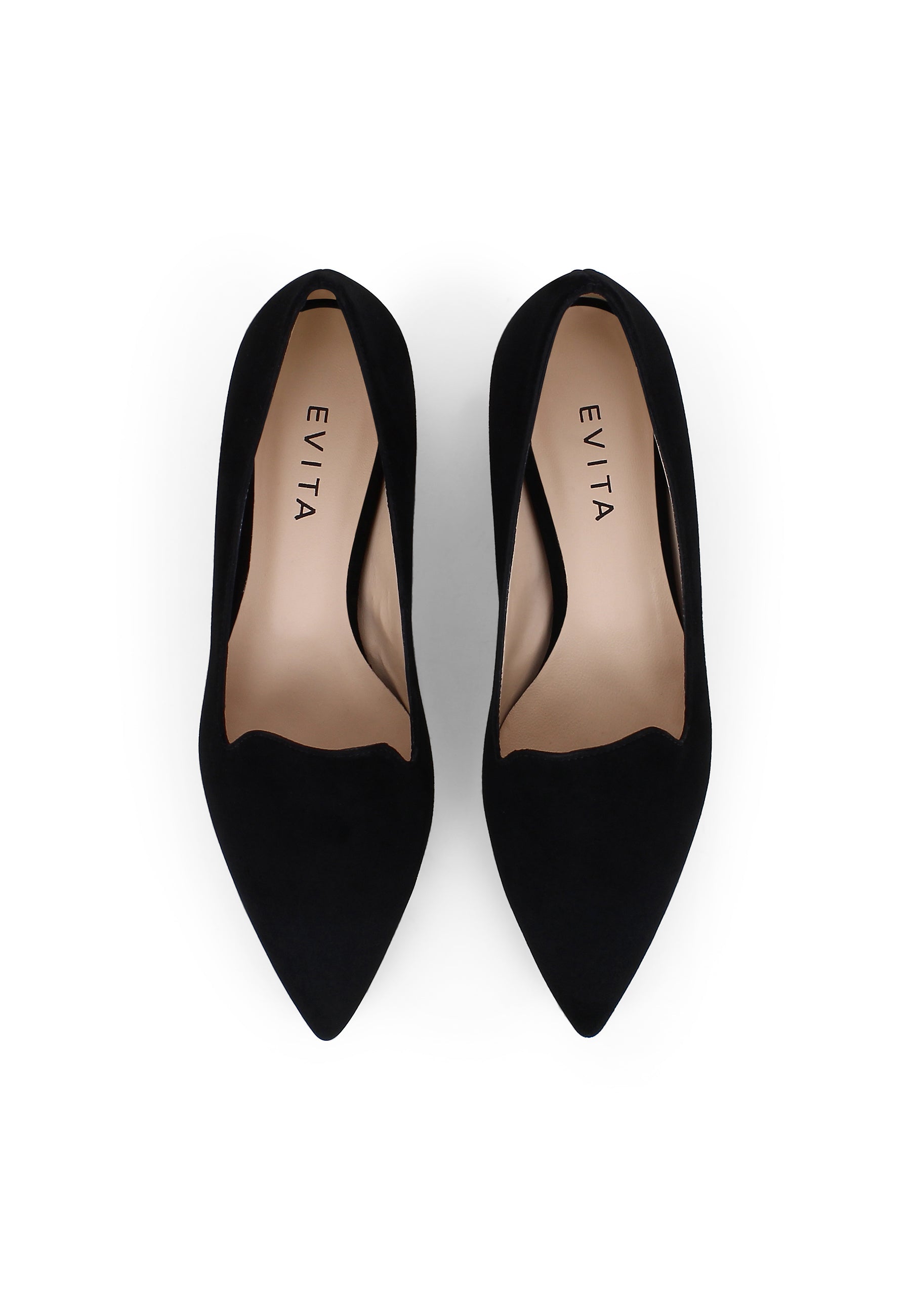 FRANCA Damen Slipper  -  Rauleder Schwarz