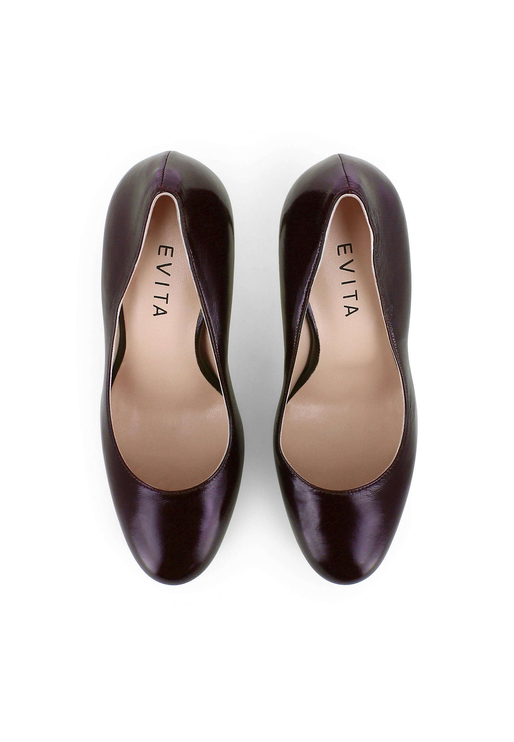 CRISTINA Damen Pumps  -  Knautschlackleder bordeaux
