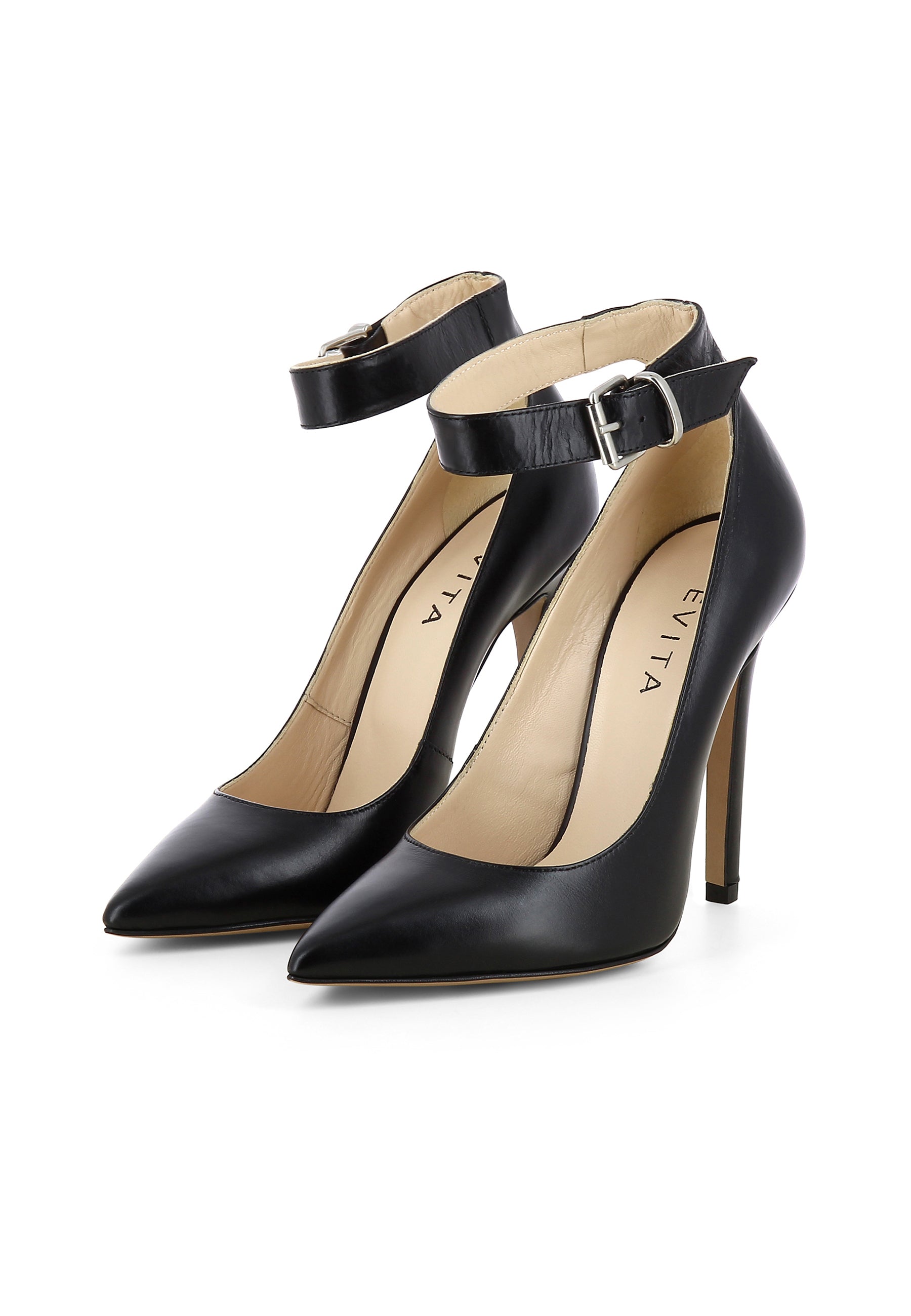 LISA Damen Pumps  -  Glattleder Schwarz