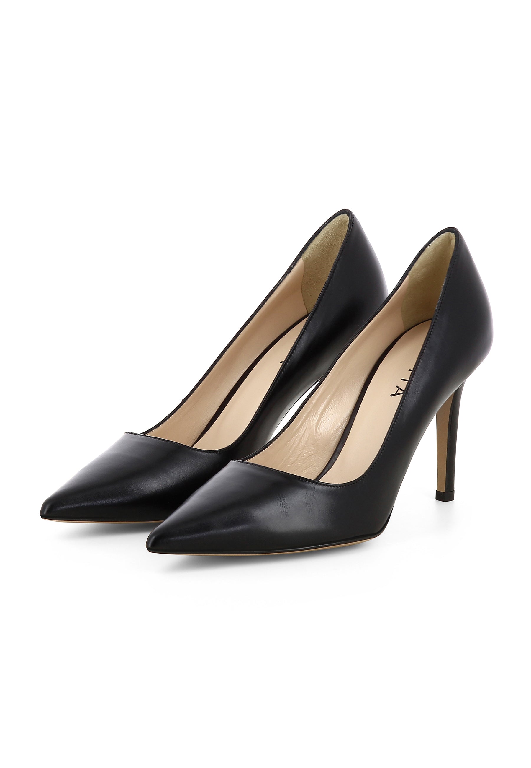 NATALIA Damen Pumps  -  Glattleder Schwarz