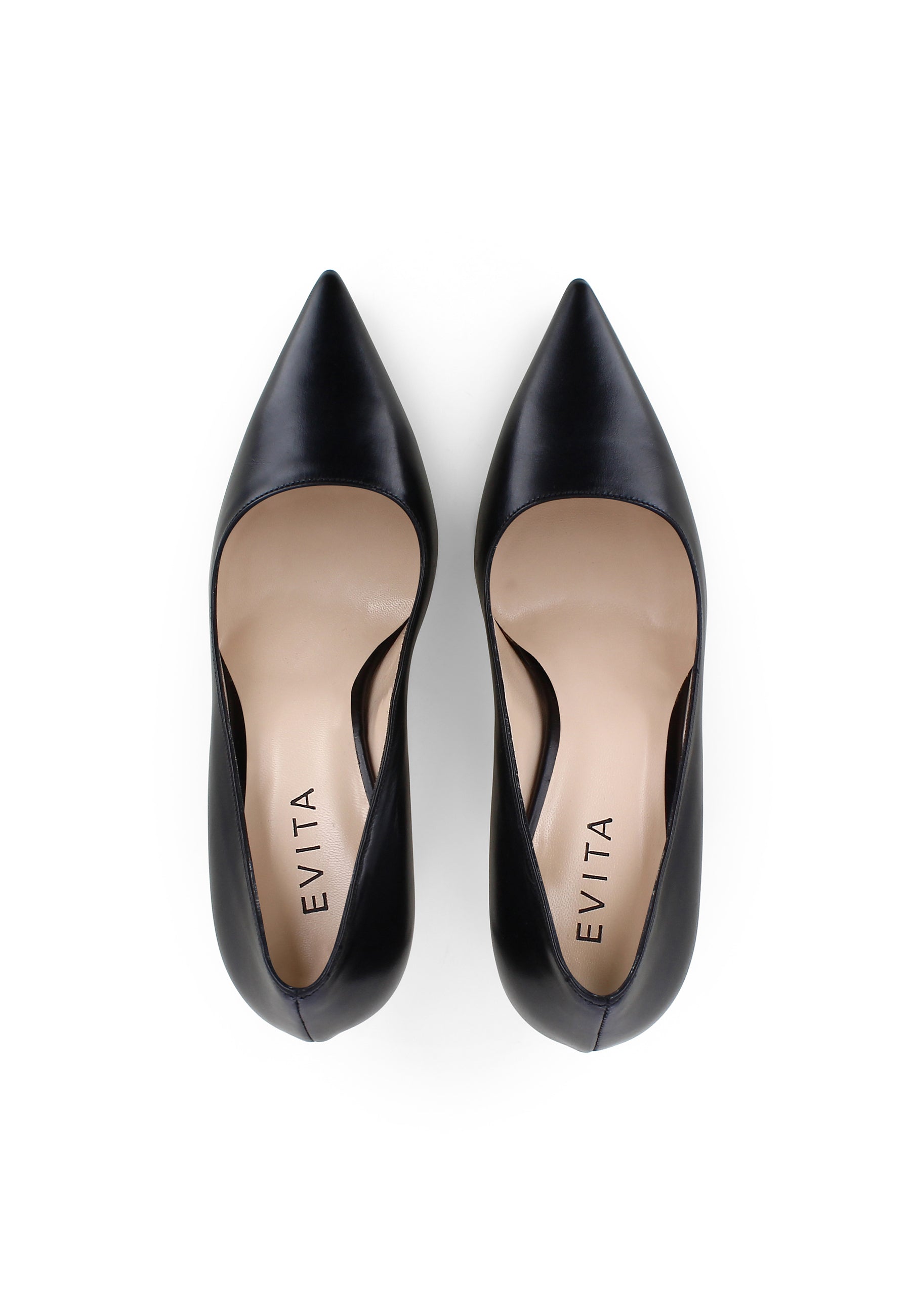 NATALIA Damen Pumps  -  Glattleder Schwarz