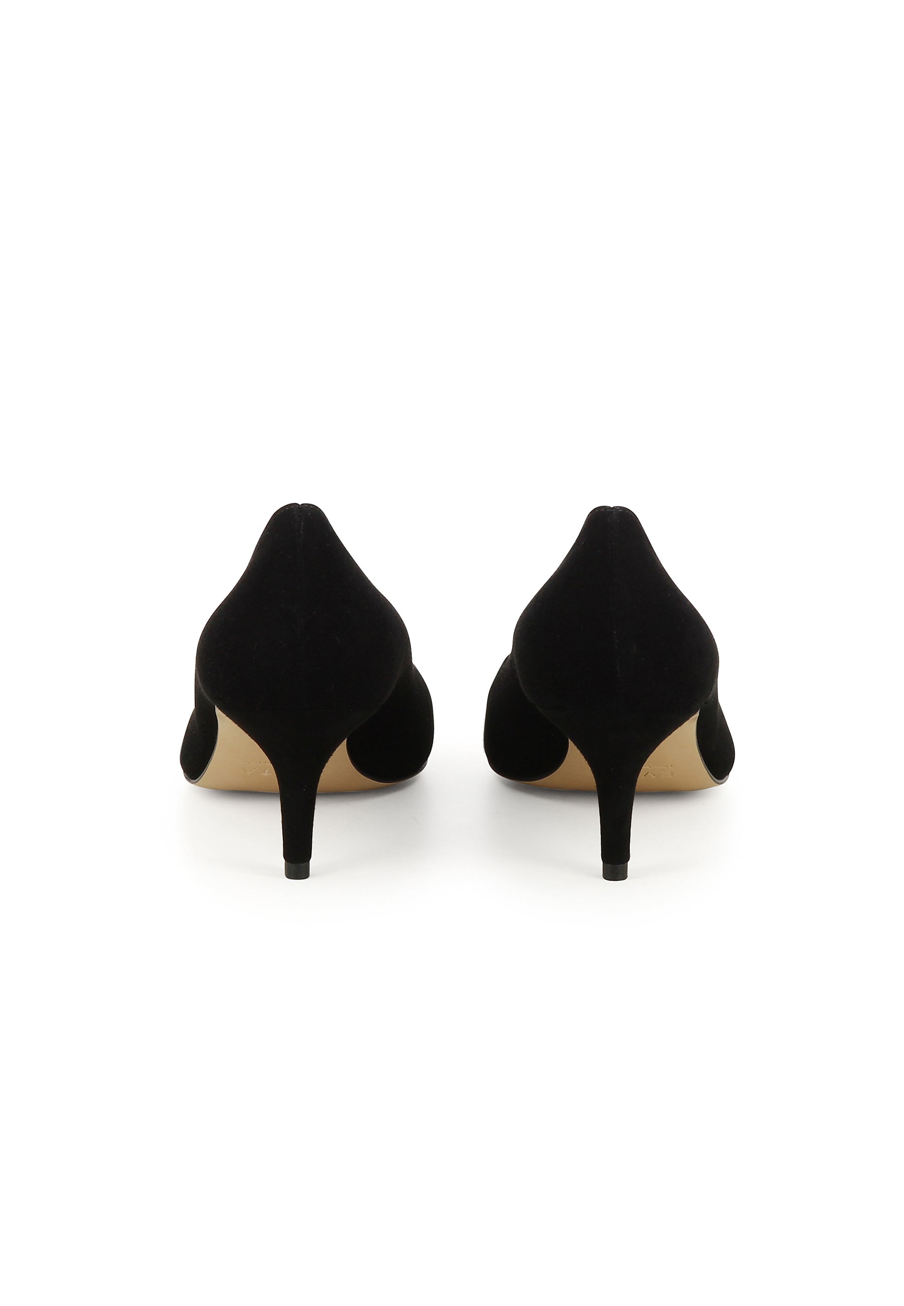 GIULIA Damen Pumps  -  Rauleder Schwarz