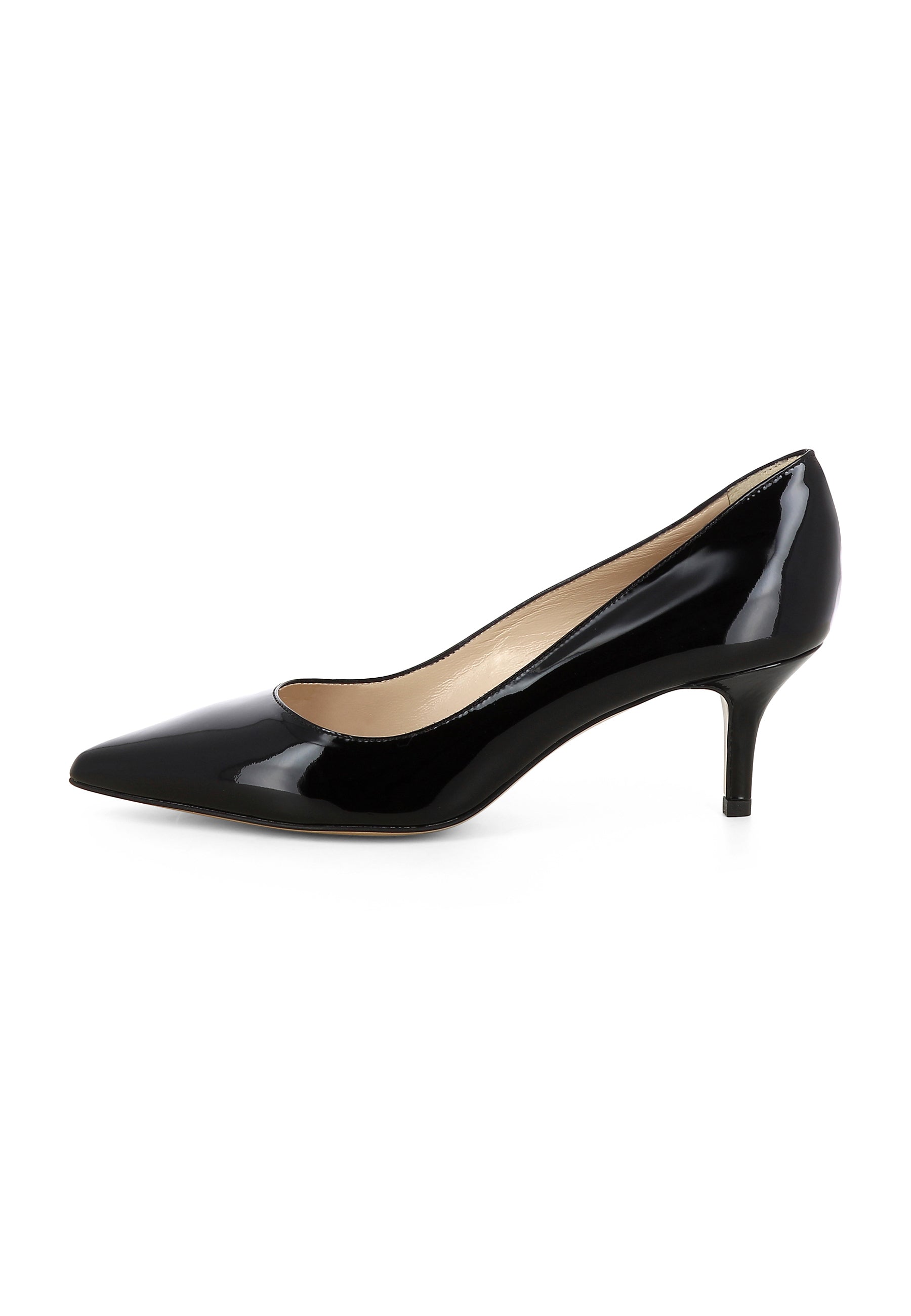 GIULIA Damen Pumps  -  Lackleder Schwarz