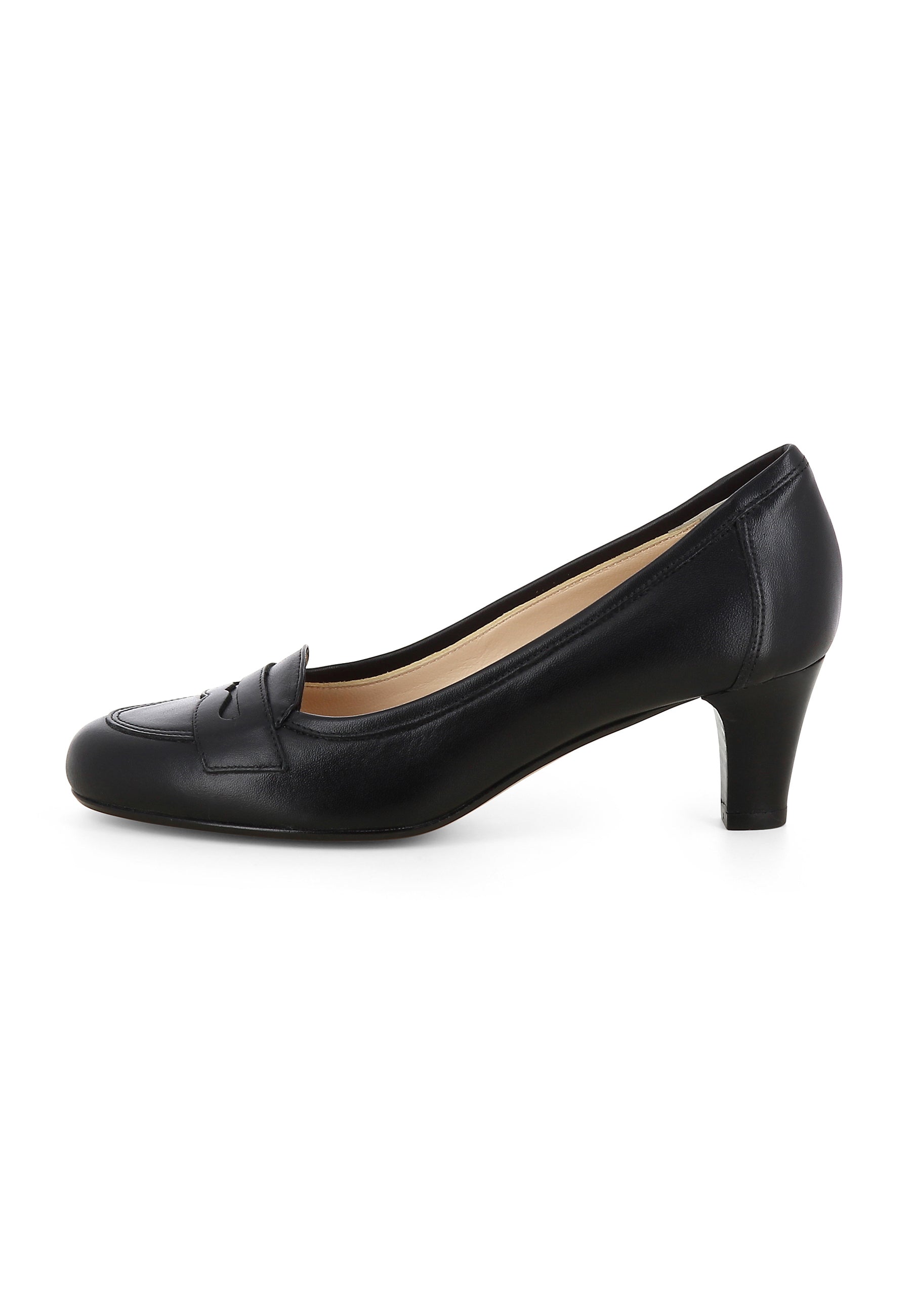 GIUSY Damen Pumps  -  Glattleder Schwarz