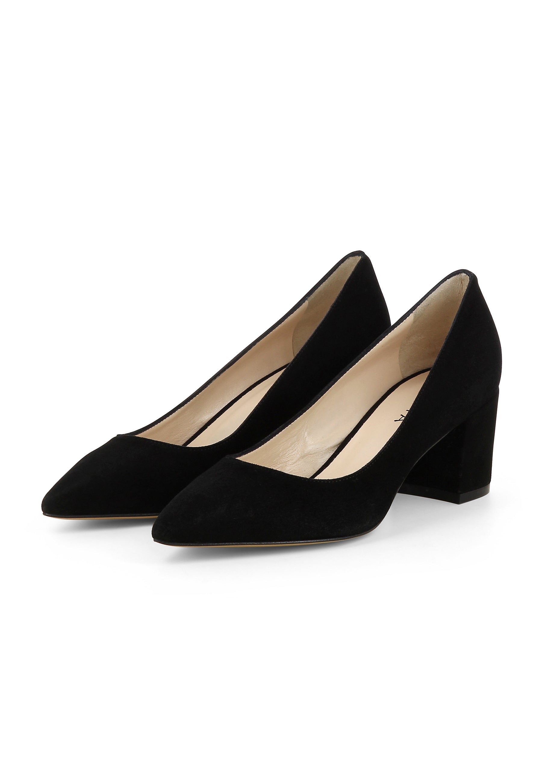 ROMINA Damen Pumps  -  Rauleder Schwarz