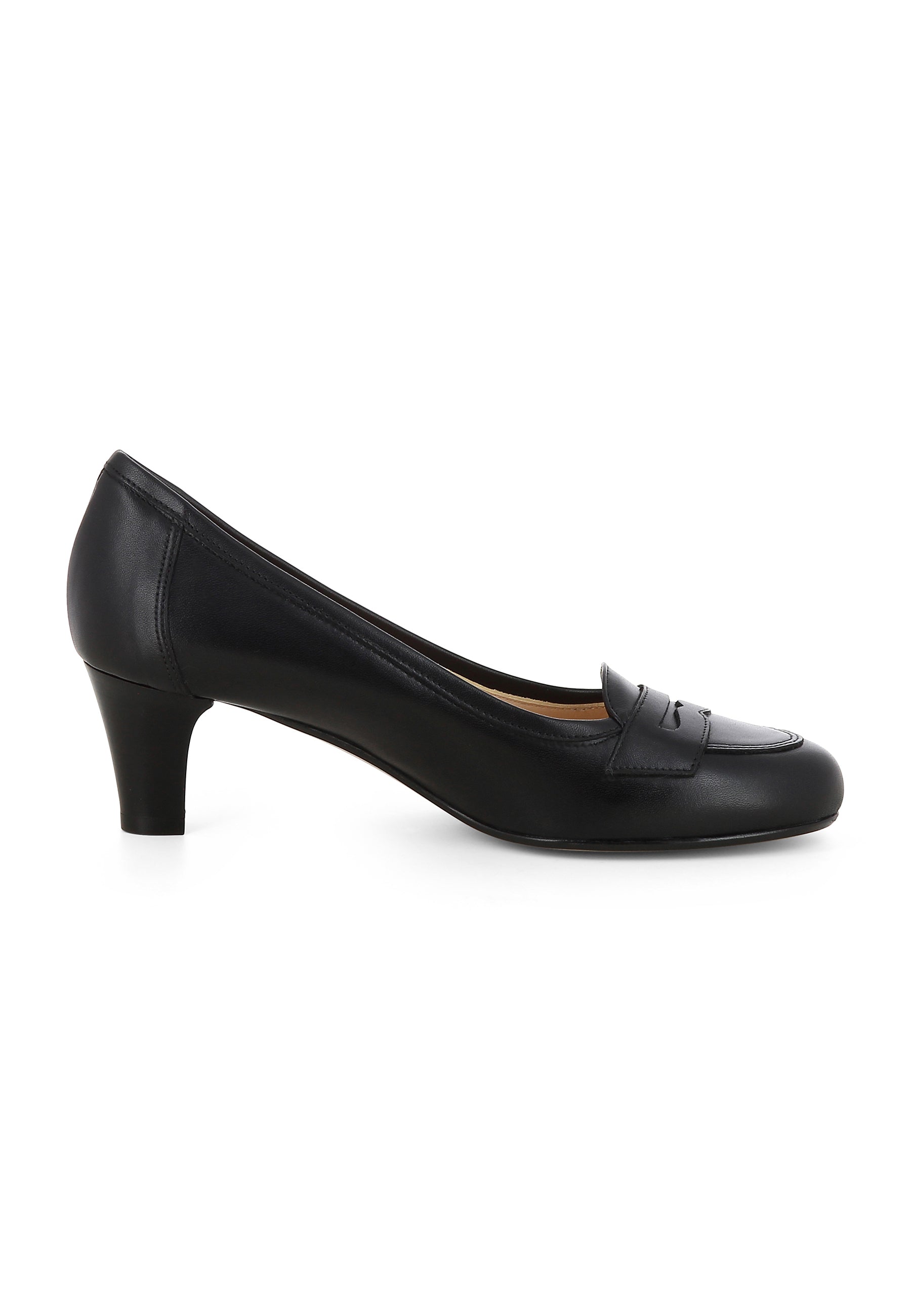 GIUSY Damen Pumps  -  Glattleder Schwarz