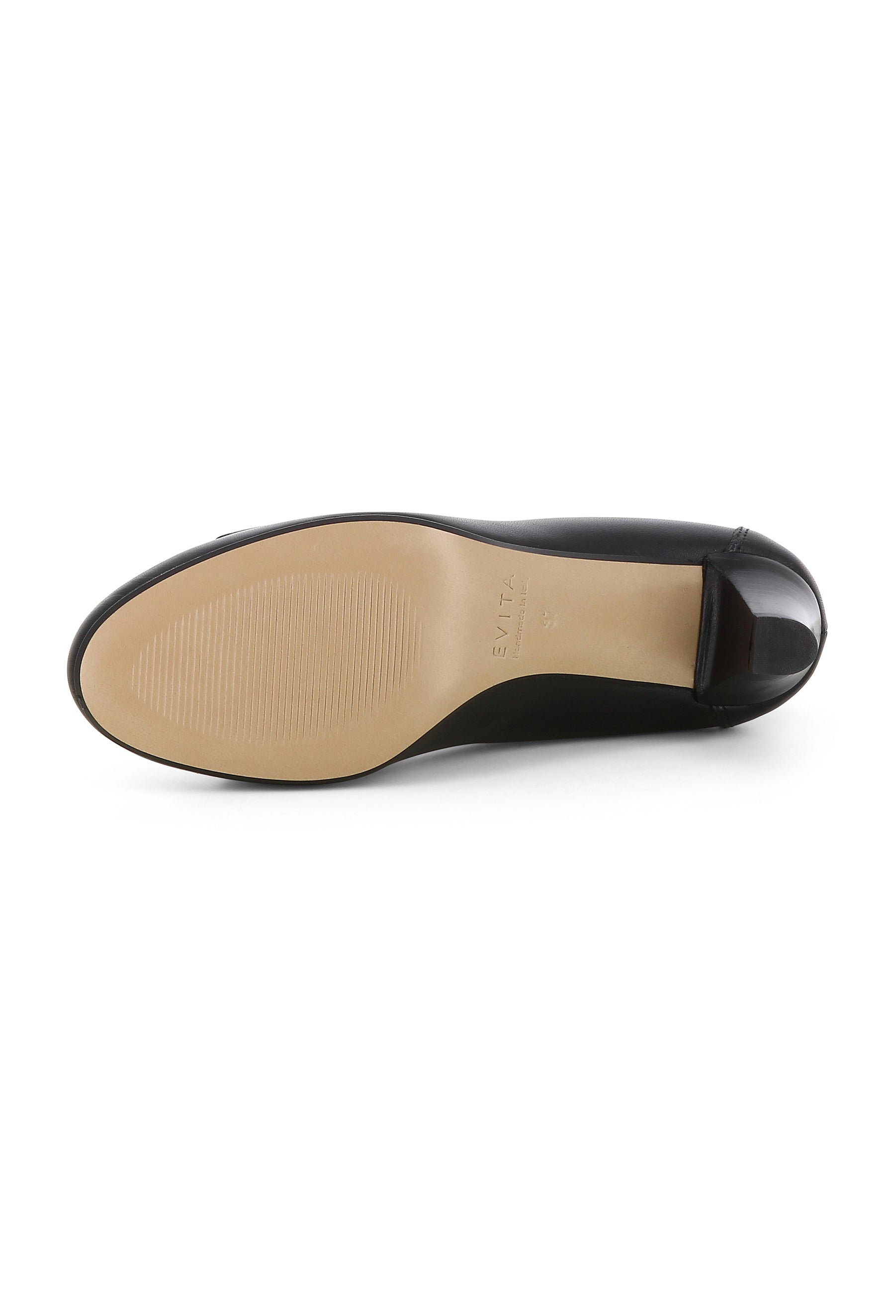 GIUSY Damen Pumps  -  Glattleder Schwarz