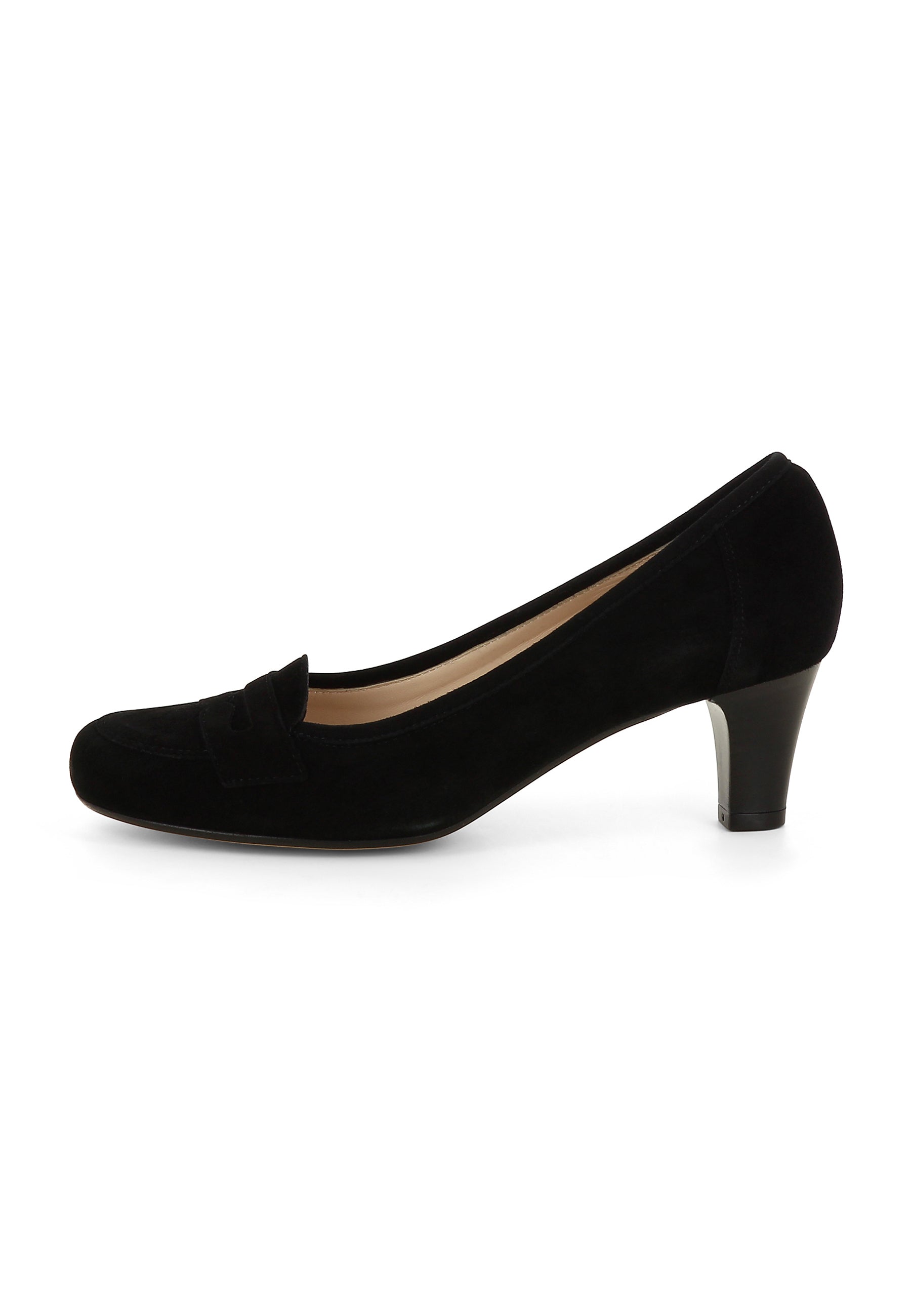 GIUSY Damen Pumps  -  Rauleder Schwarz