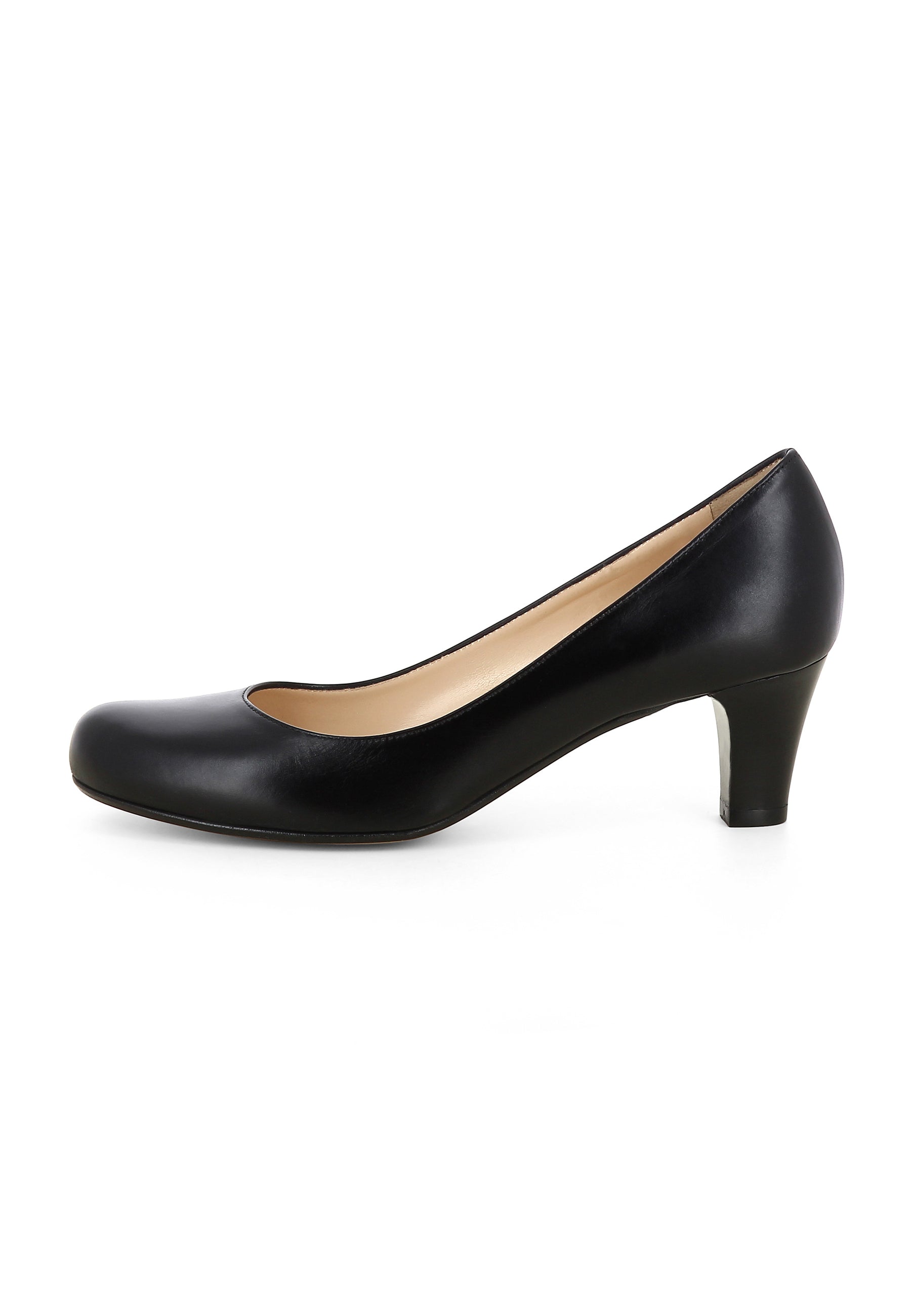 GIUSY Damen Pumps  -  Glattleder Schwarz