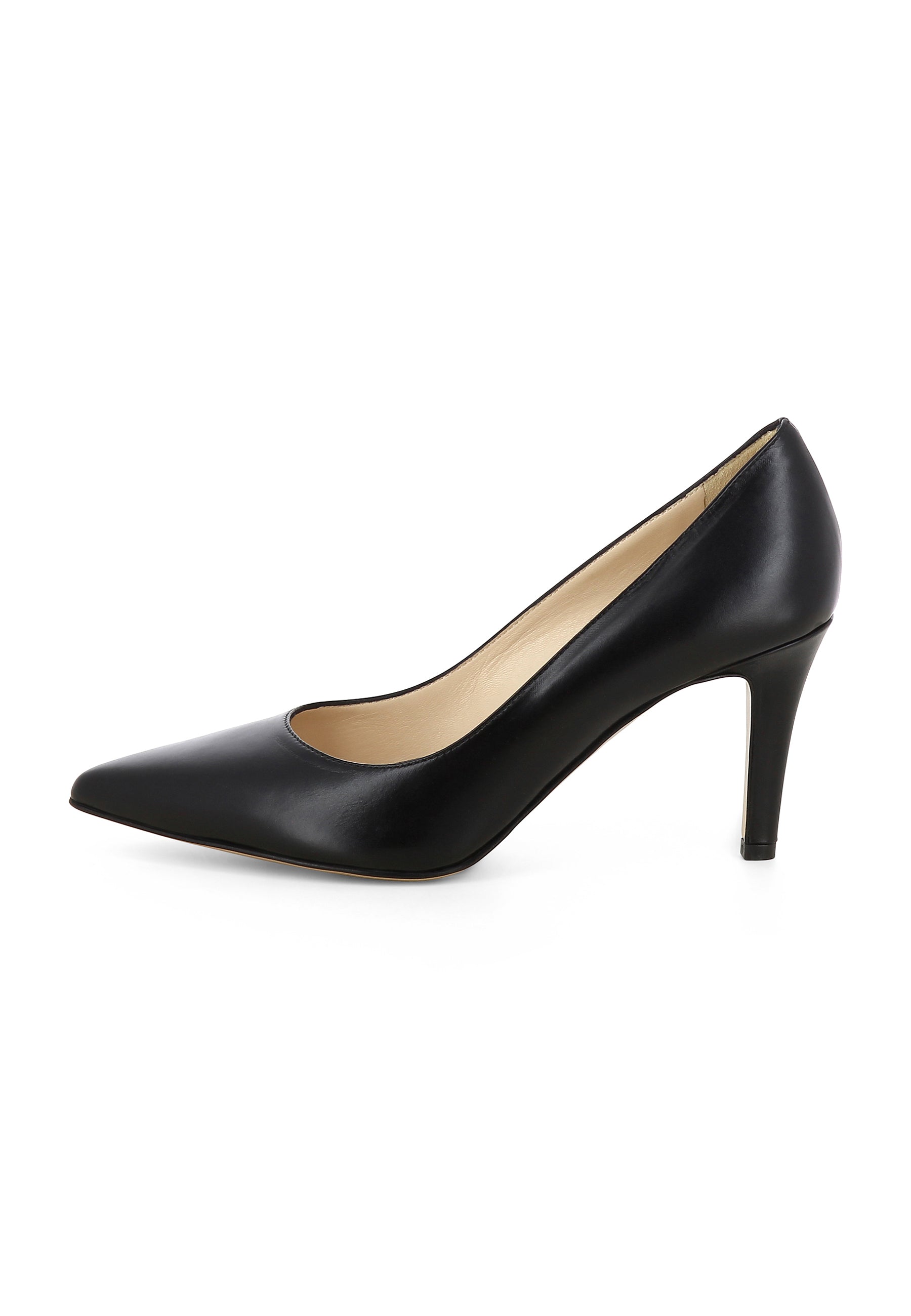 ARIA Damen Pumps  -  Glattleder Schwarz