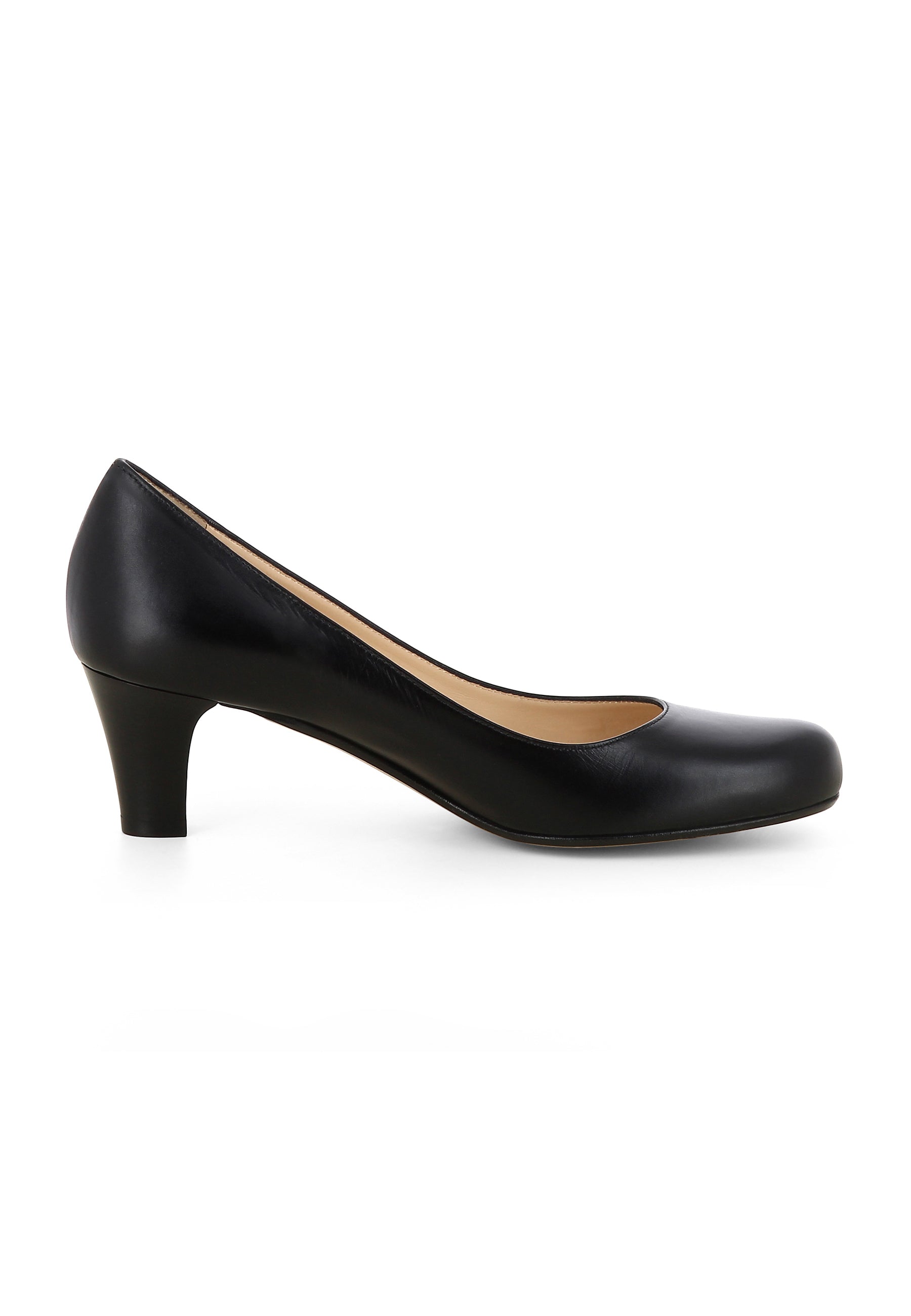 GIUSY Damen Pumps  -  Glattleder Schwarz