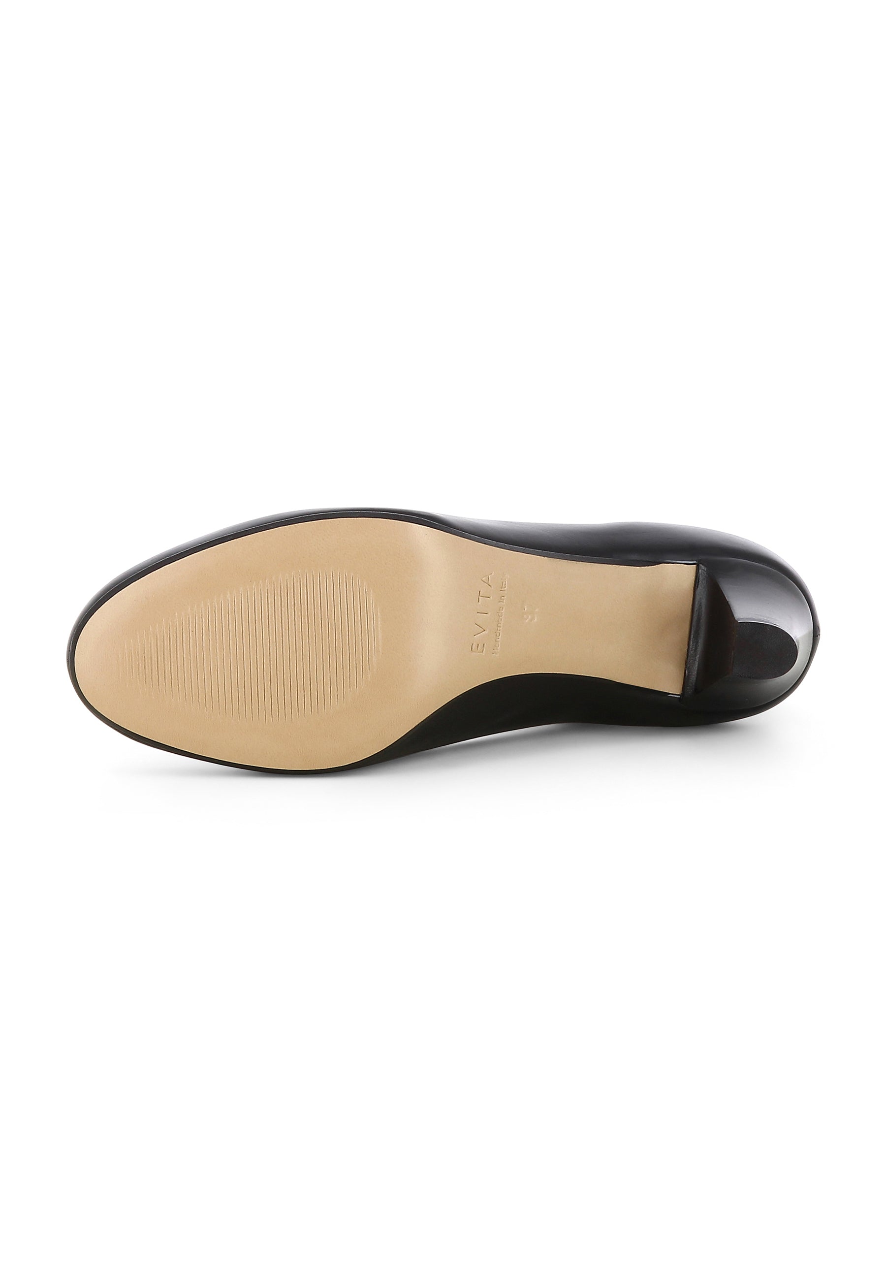 GIUSY Damen Pumps  -  Glattleder Schwarz