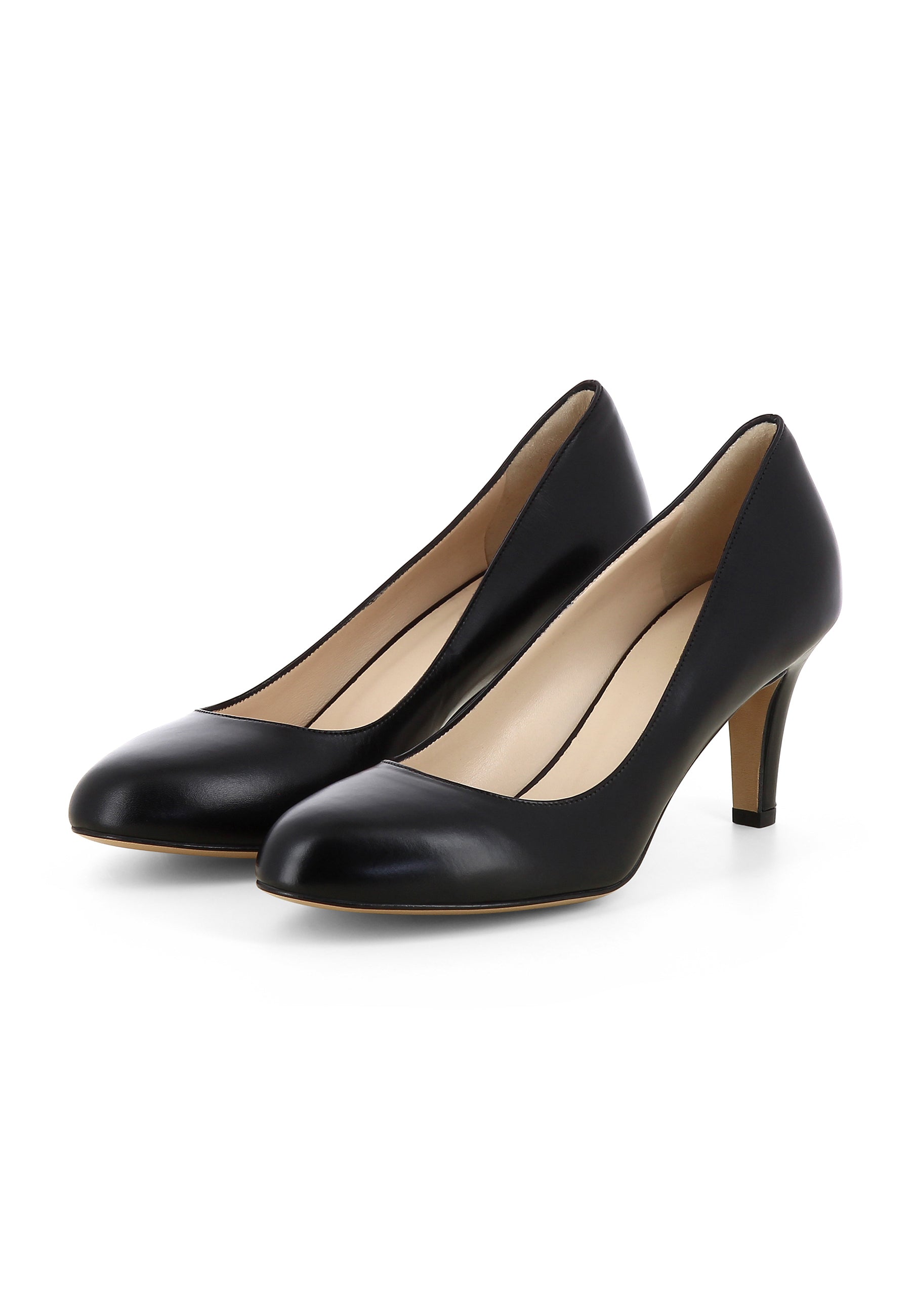 BIANCA Damen Pumps  -  Glattleder Schwarz