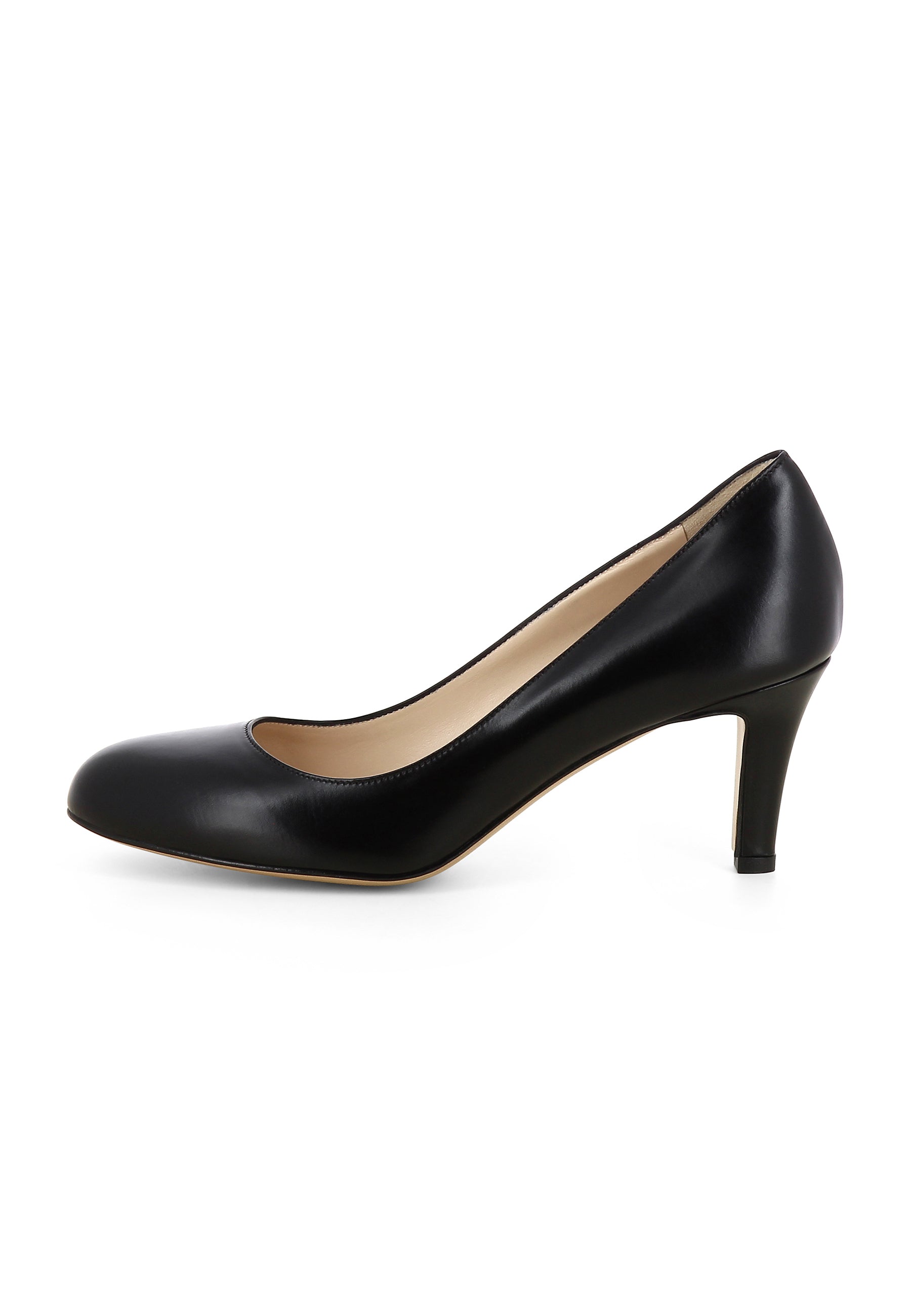 BIANCA Damen Pumps  -  Glattleder Schwarz