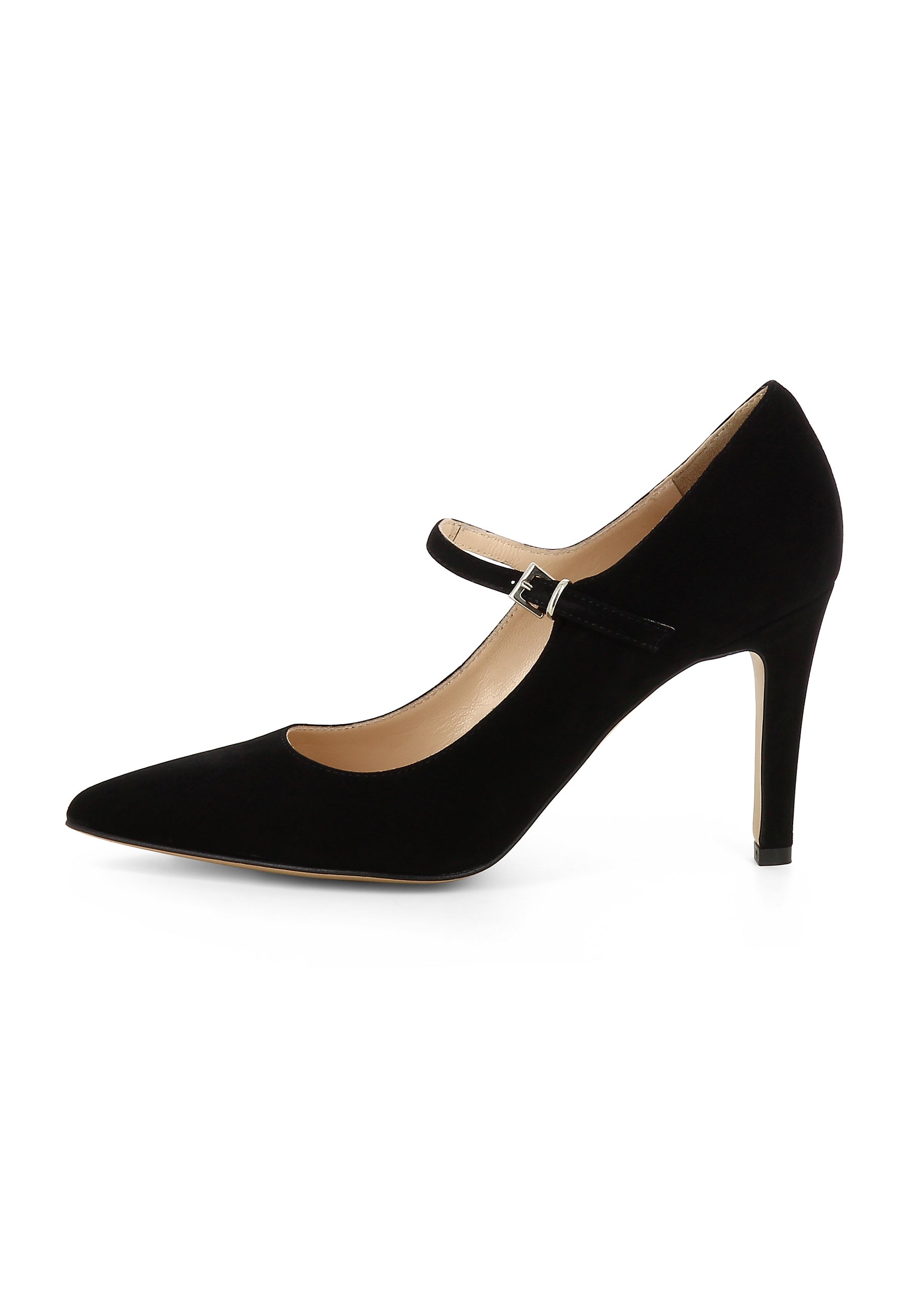 ILARIA Damen Pumps  -  Rauleder Schwarz