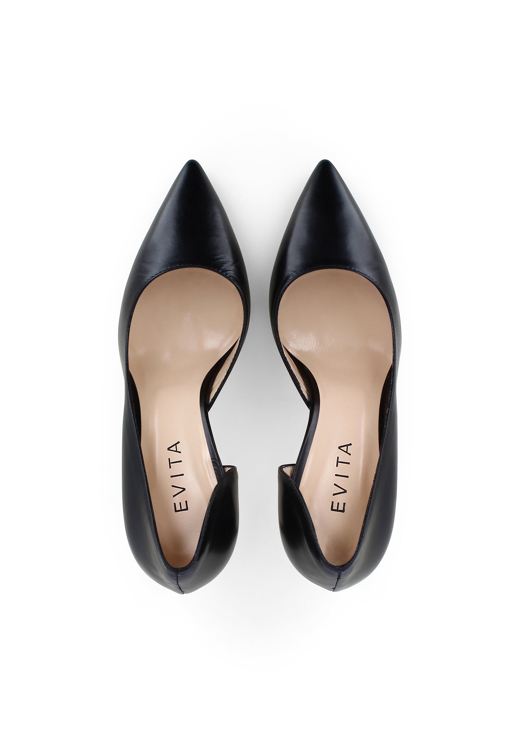 JESSICA Women's Pumps Semi-Open - Smooth Leather Black