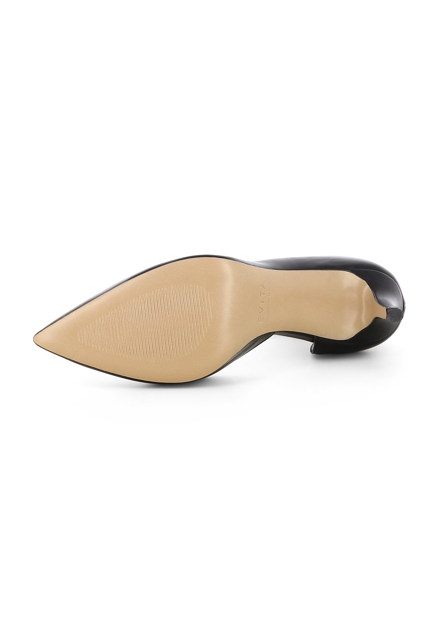 JESSICA Women's Pumps Semi-Open - Smooth Leather Black