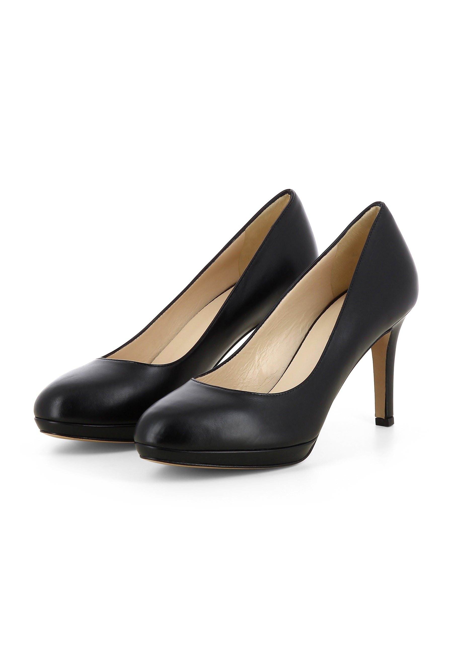 BIANCA Damen Pumps  -  Glattleder Schwarz