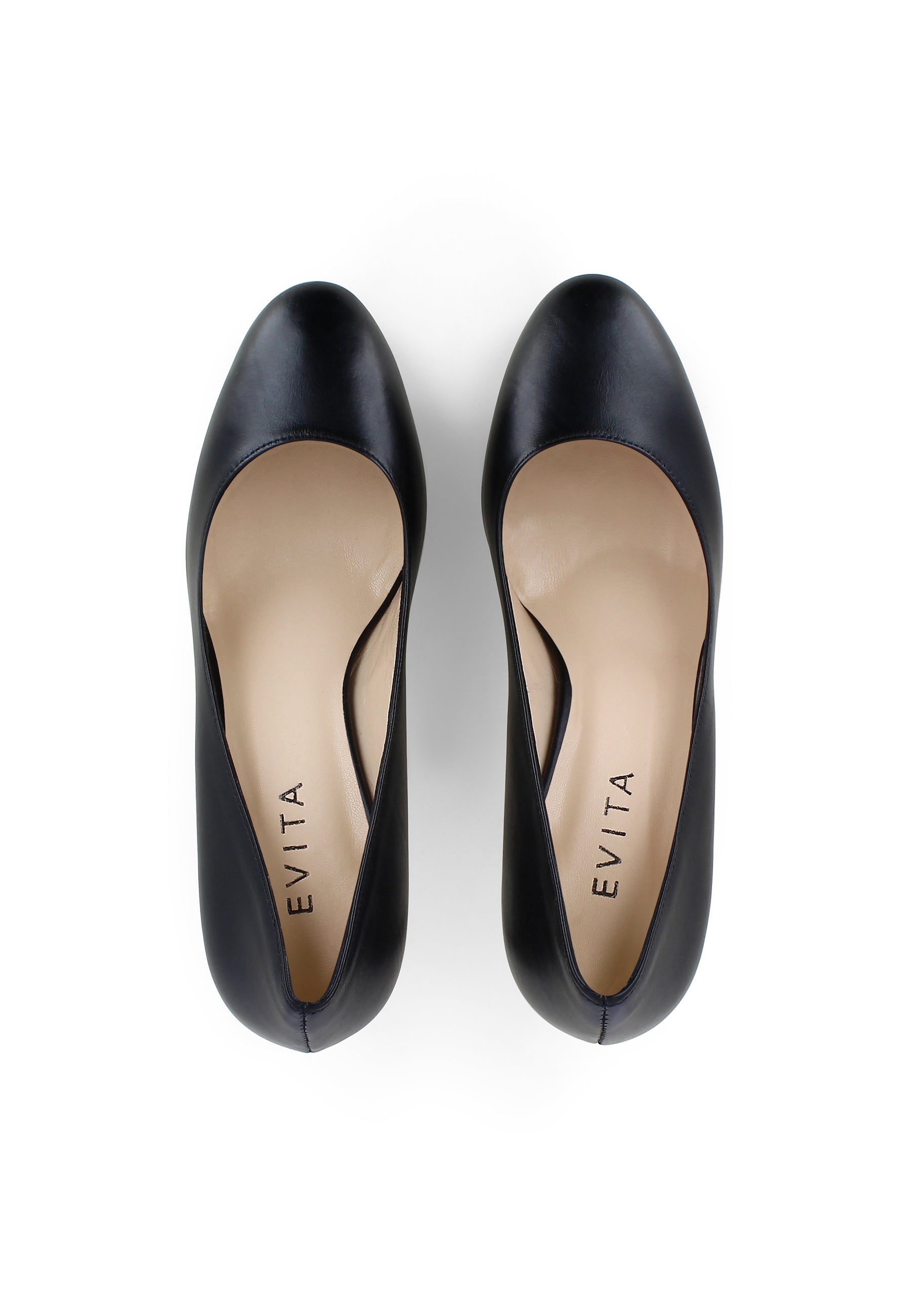 BIANCA Damen Pumps  -  Glattleder Schwarz