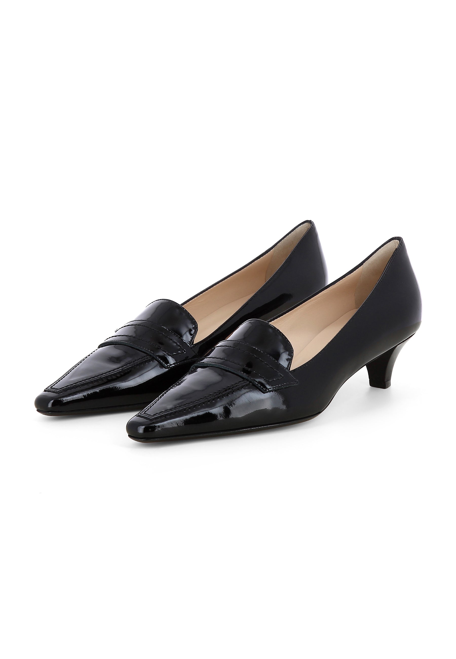 LIA Damen Pumps  -  Lackleder Schwarz