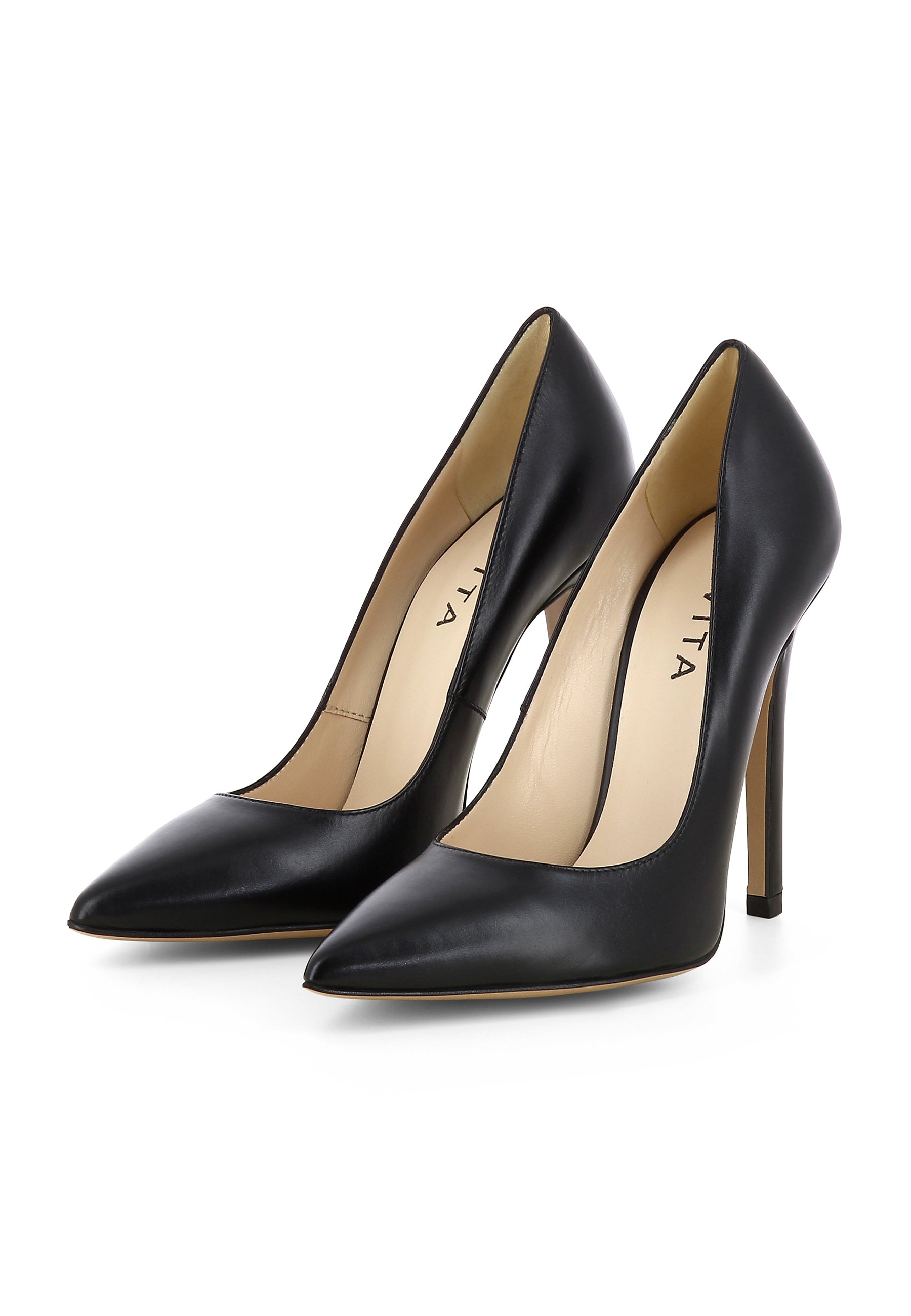 LISA Damen Pumps  -  Glattleder Schwarz