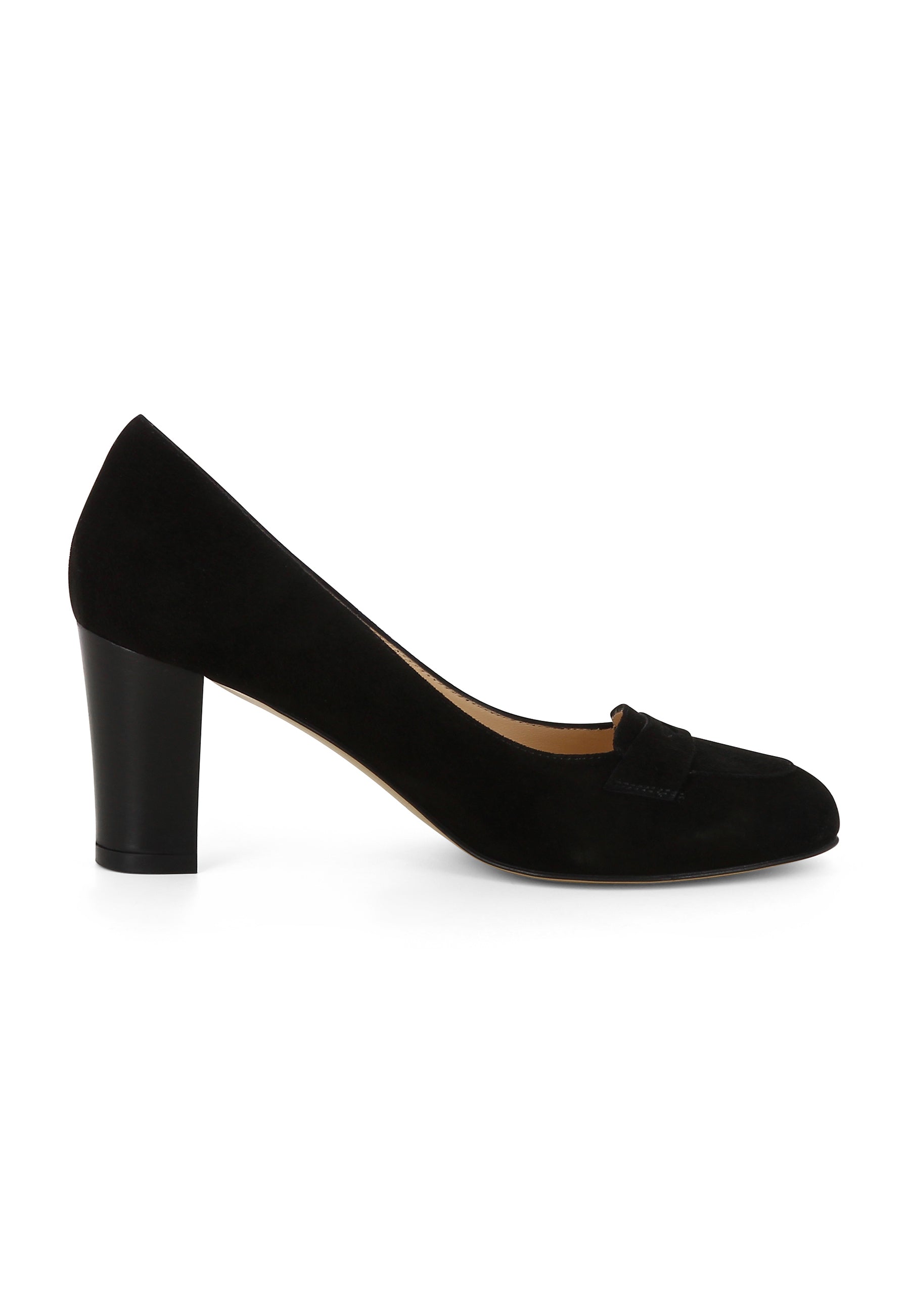 BIANCA Damen Pumps  -  Rauleder Schwarz