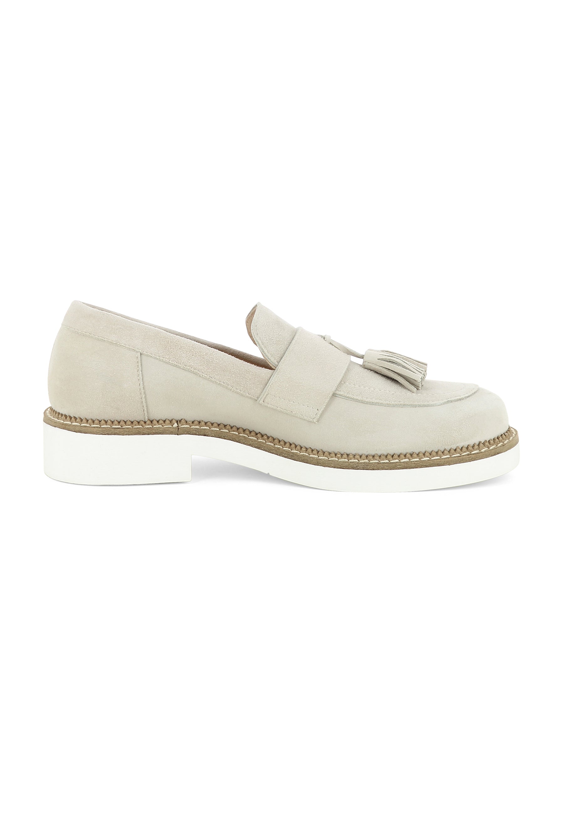 MARA Damen Slipper  -  Rauleder Beige