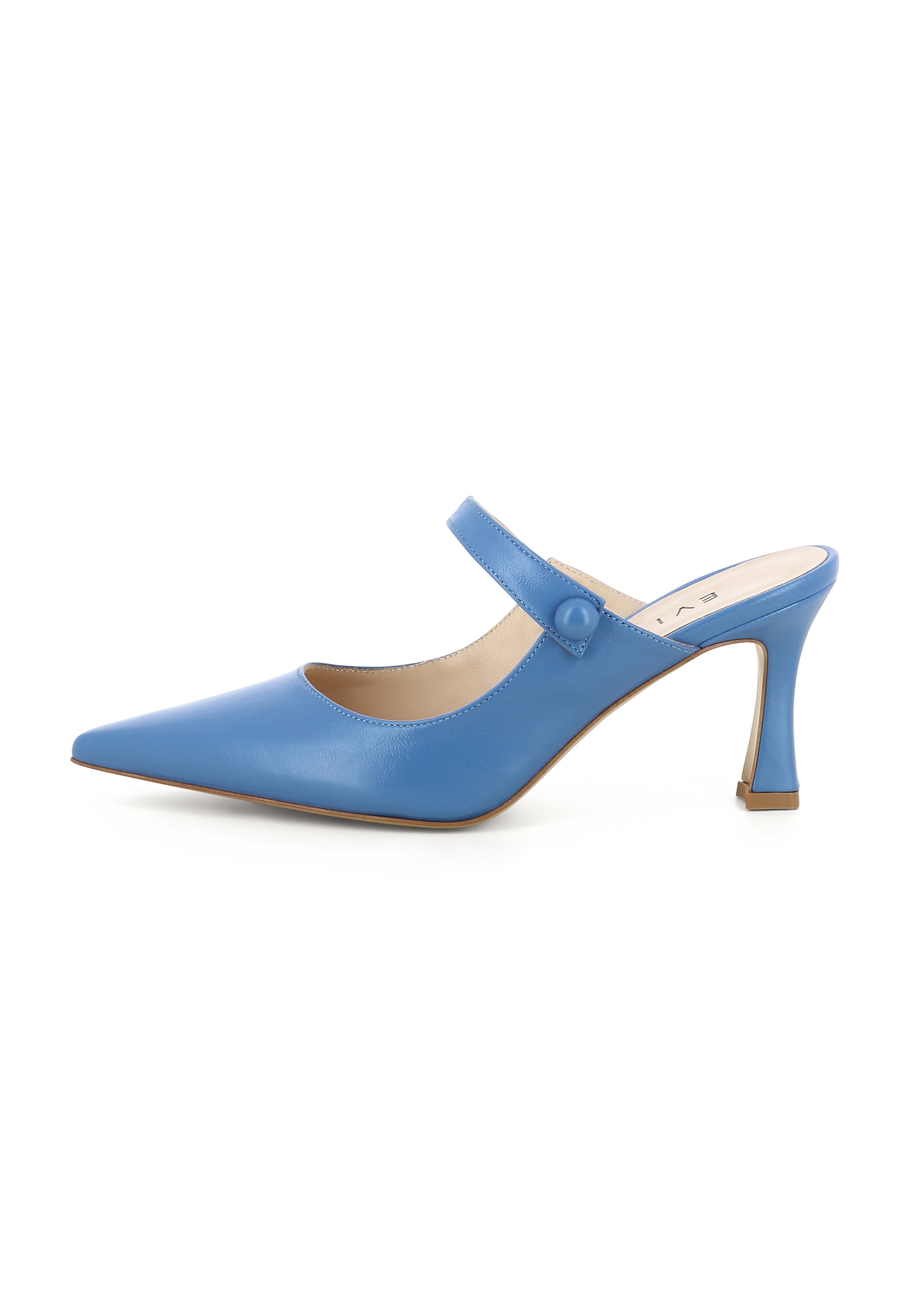 PENELOPE Damen Pantolette  -  Glattleder Blau
