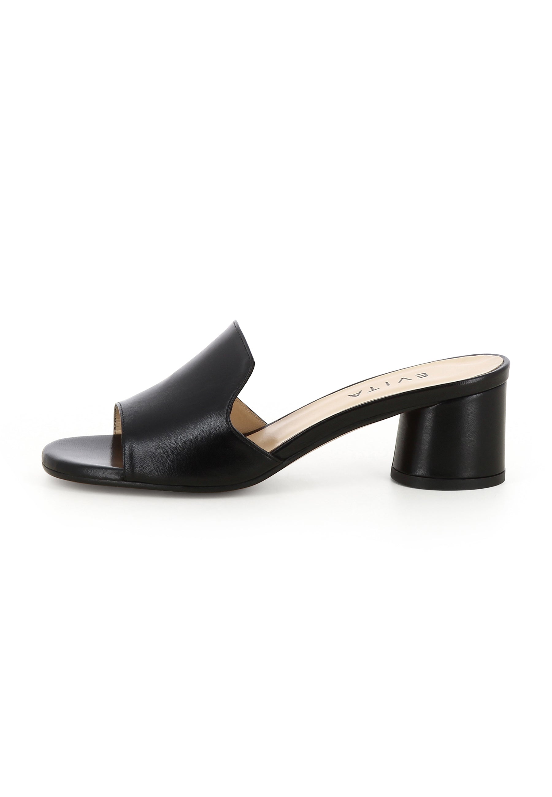 DORI Damen Pantolette  -  Glanzleder Schwarz