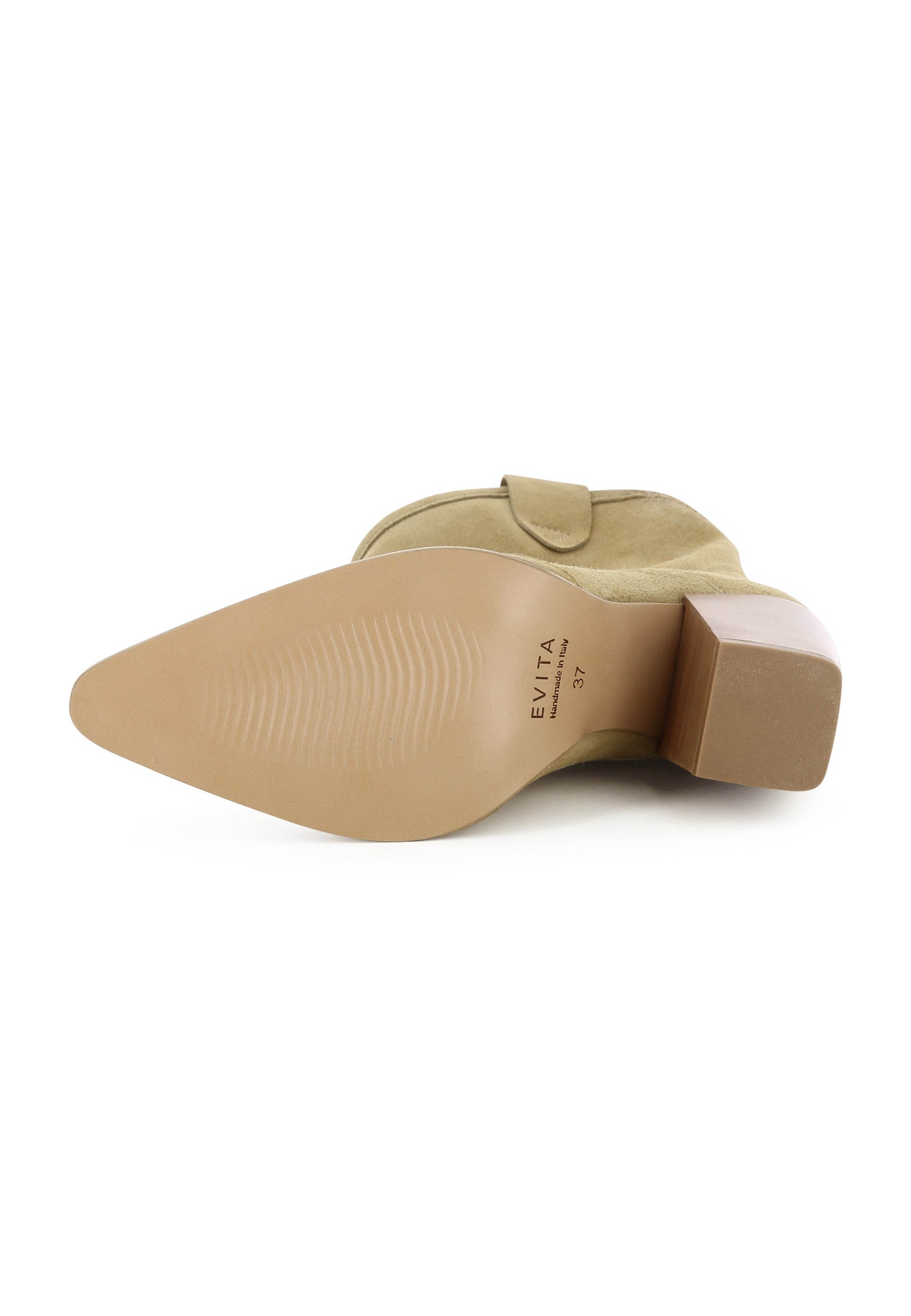 GAIA Damen Cowboy Stiefel  -  Rauleder Beige