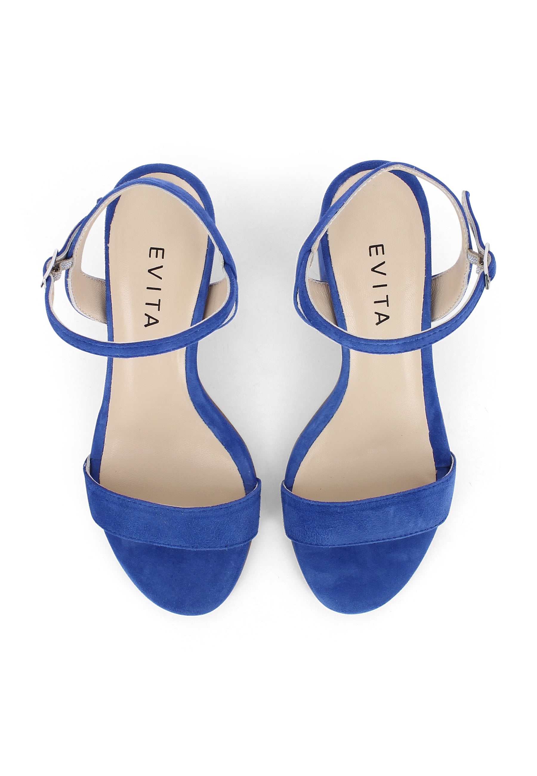 AMBRA women's sandals - suede blue