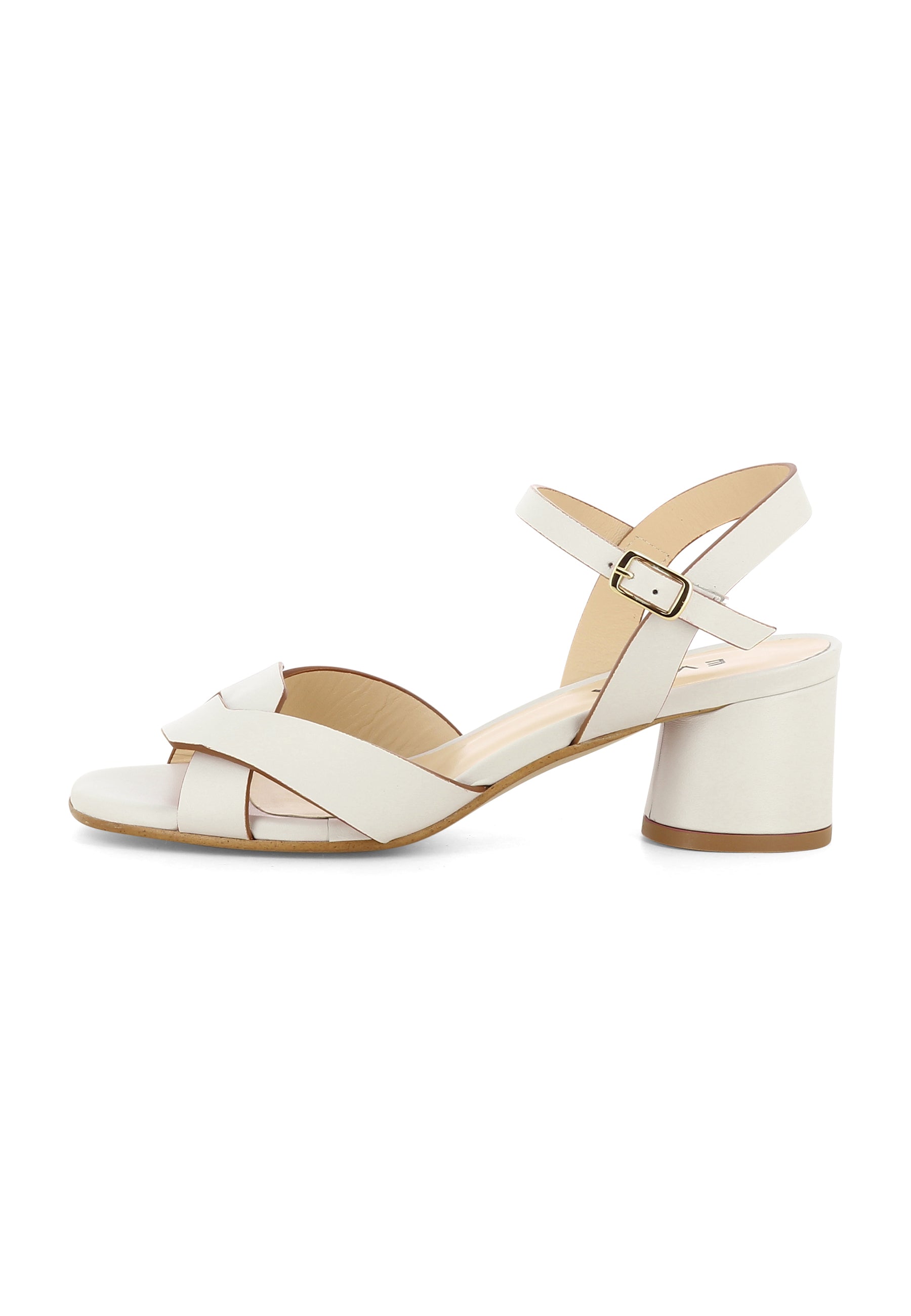 DORI Damen Sandalette  -  Glattleder Hellbeige