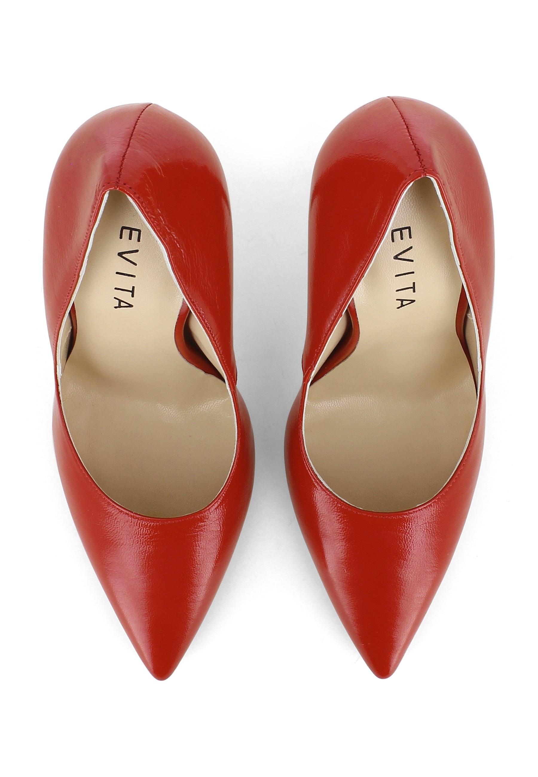 LISA Damen Pumps  -  Glanzleder Rot