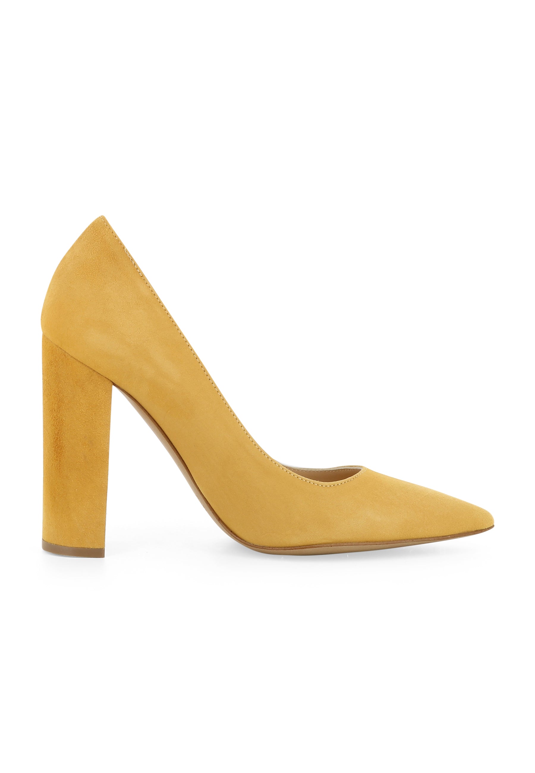 ALINA Damen Pumps  -  Rauleder Senf