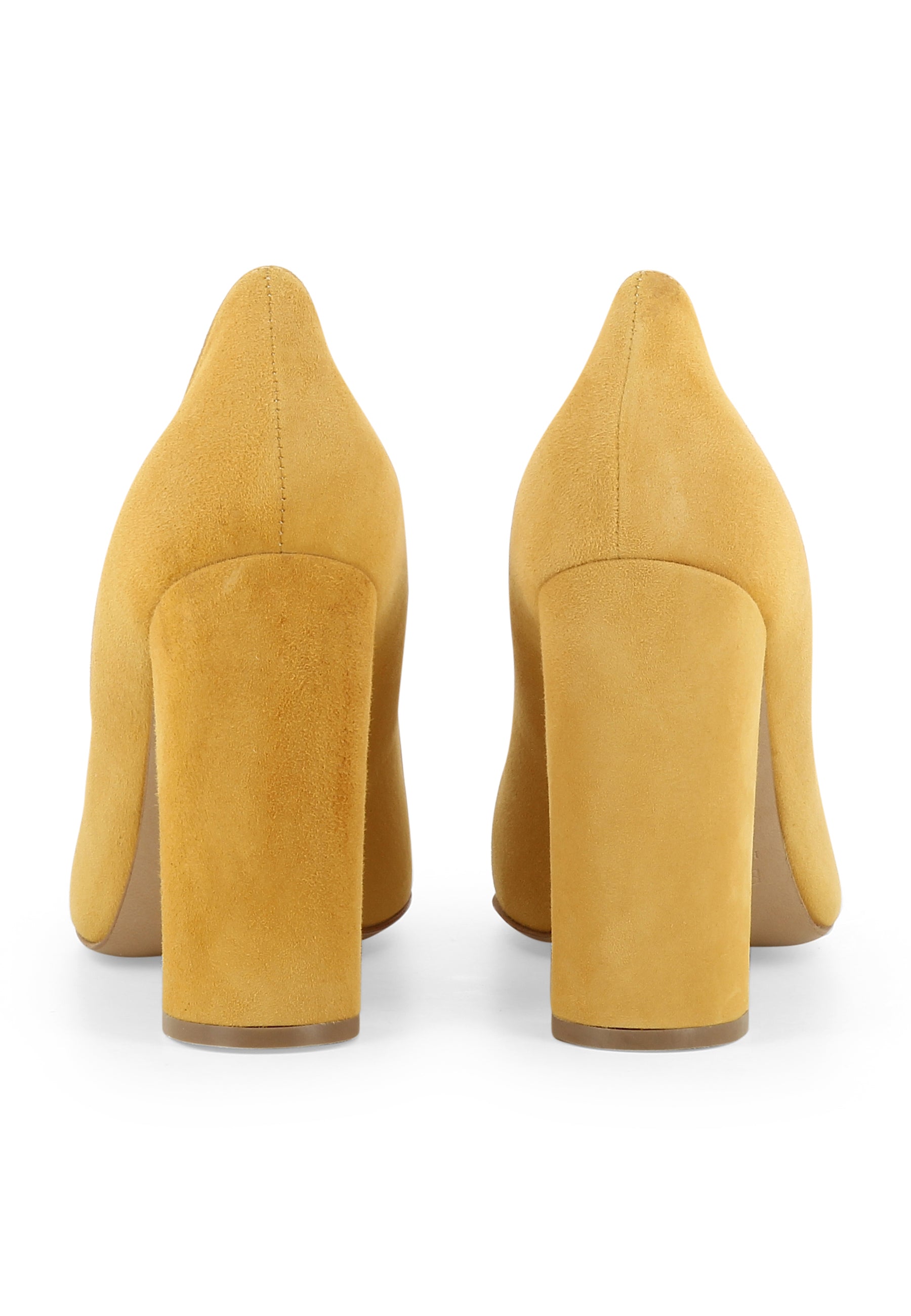 ALINA Damen Pumps  -  Rauleder Senf
