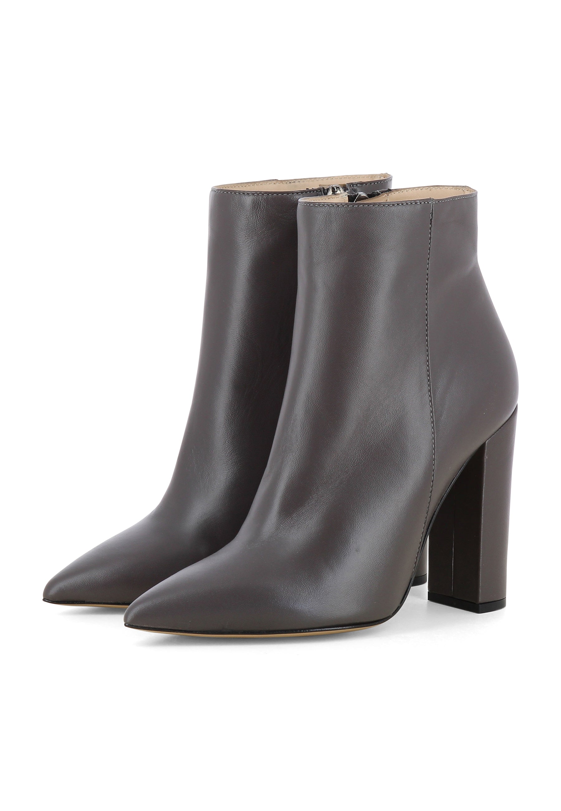 ALINA Damen Stiefelette  -  Glattleder Fango