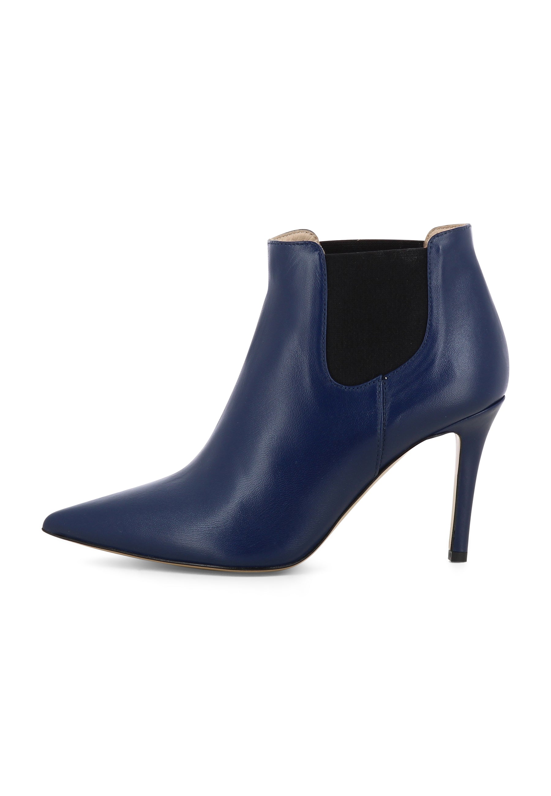 NATALIA Damen Stiefelette  -  Glattleder Dunkelblau