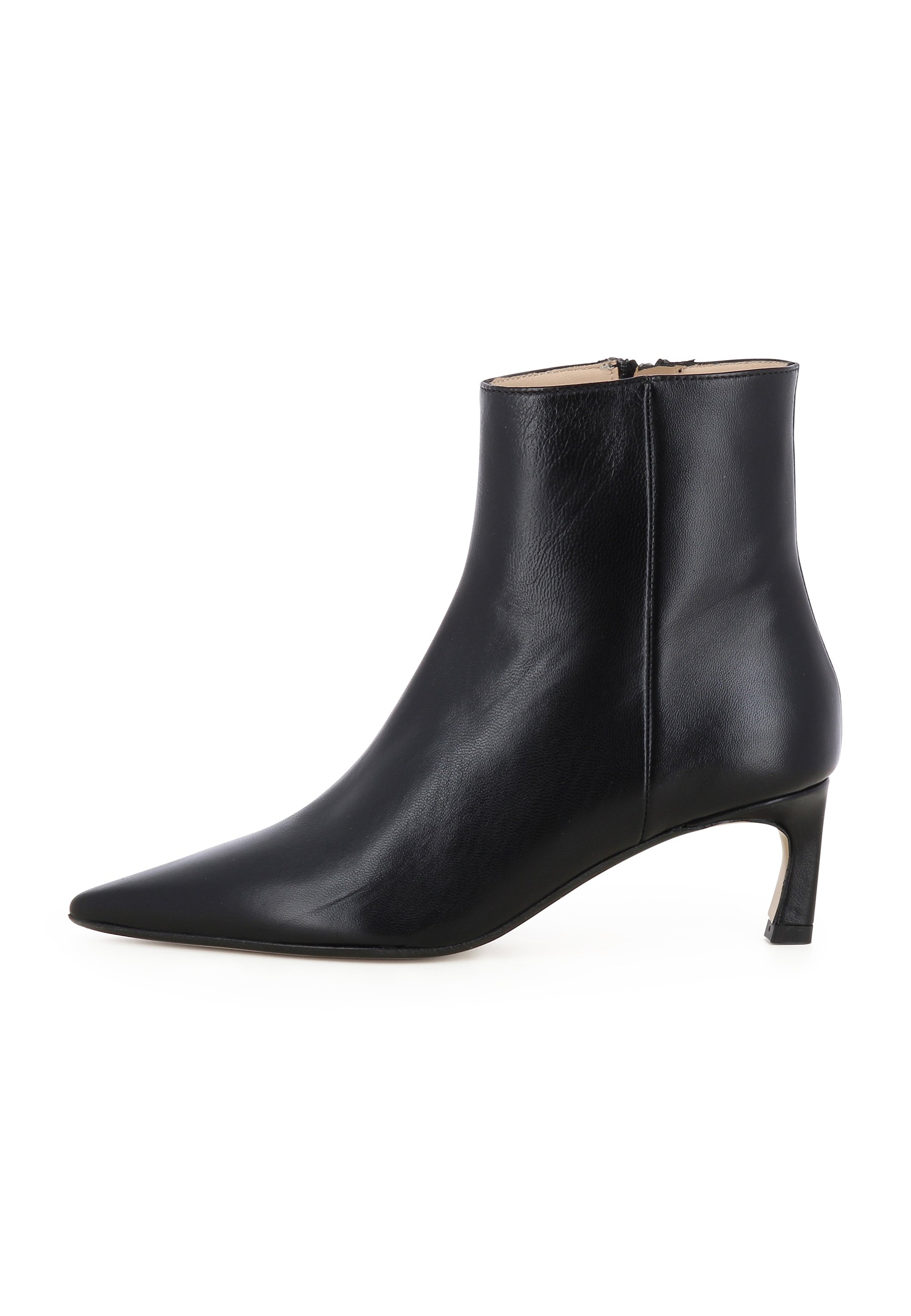 PERLA Damen Stiefelette  -  Glattleder Schwarz