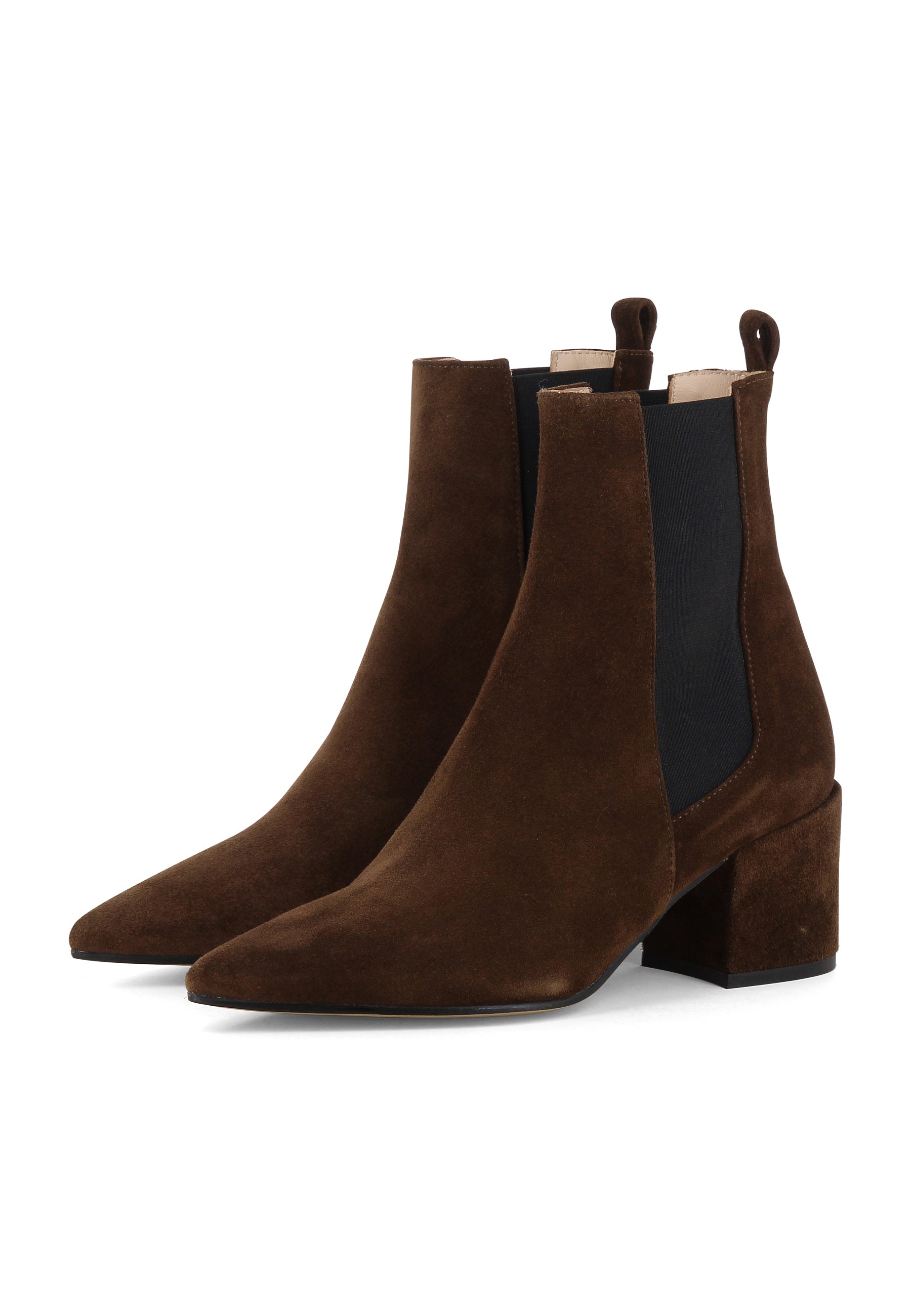 DARIANA Damen Reiterstiefelette   -  Rauleder Braun