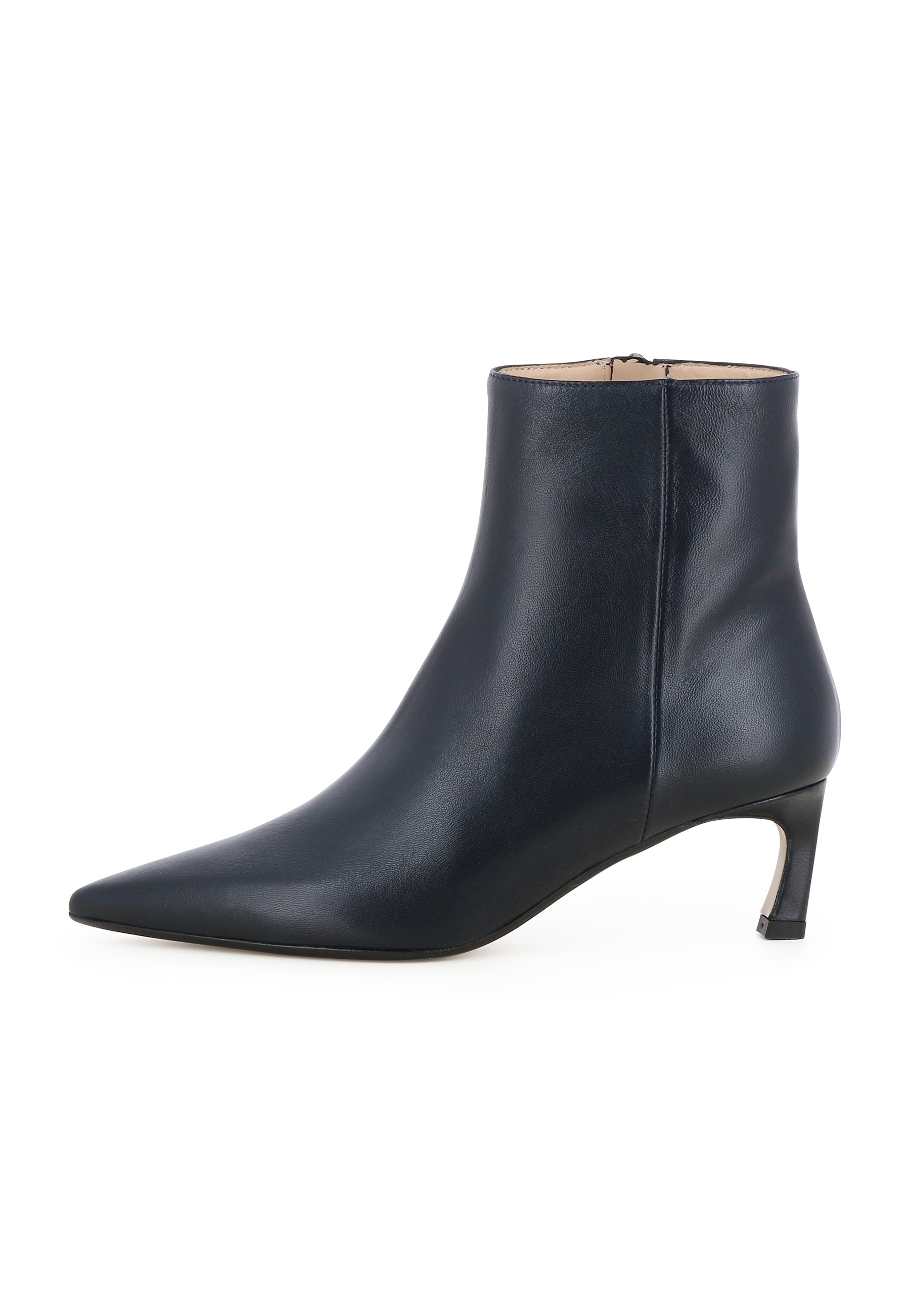PERLA Damen Stiefelette  -  Glattleder Dunkelblau