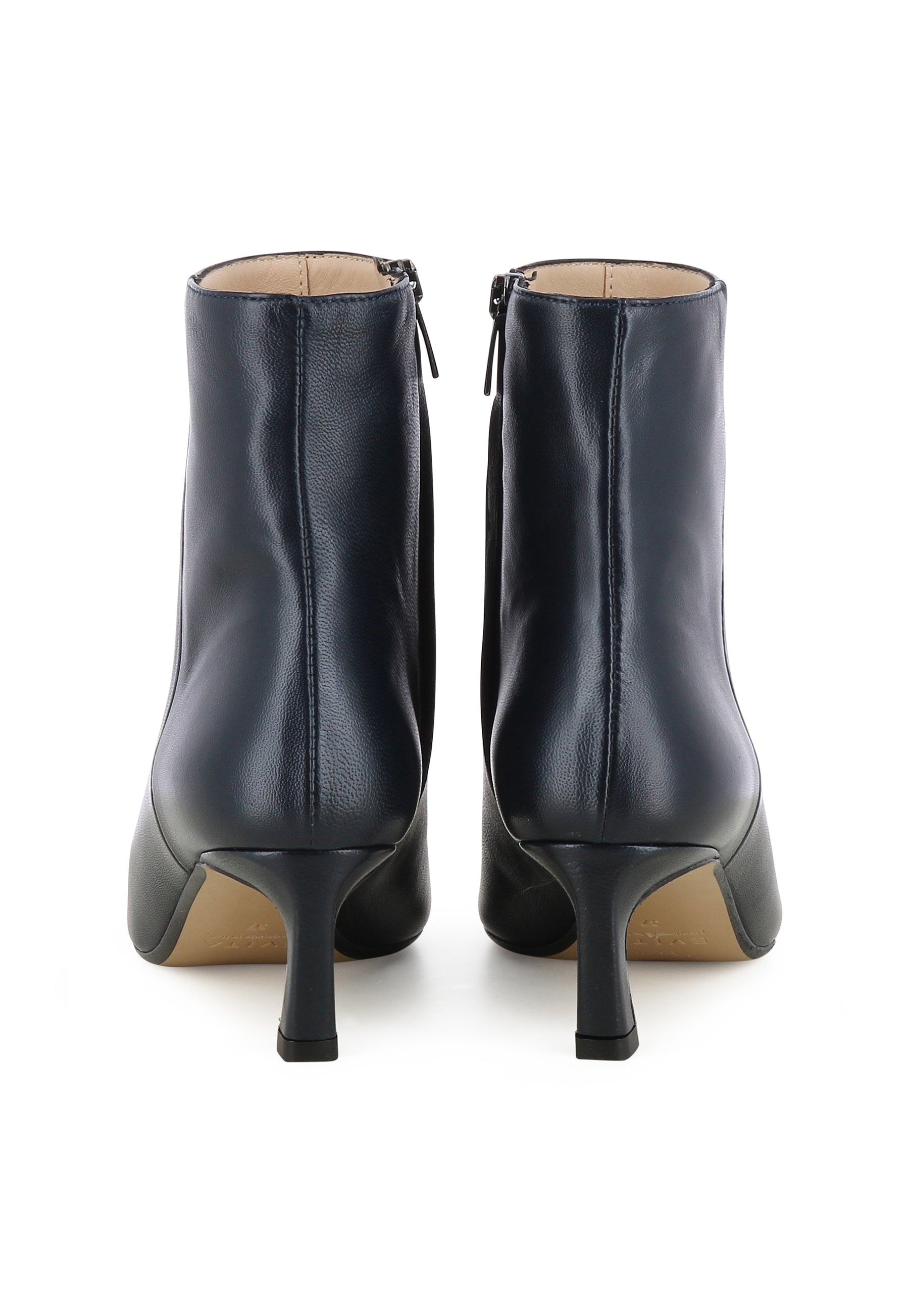 PERLA Damen Stiefelette  -  Glattleder Dunkelblau